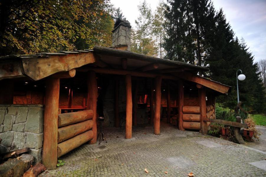 outdoor BBQ area