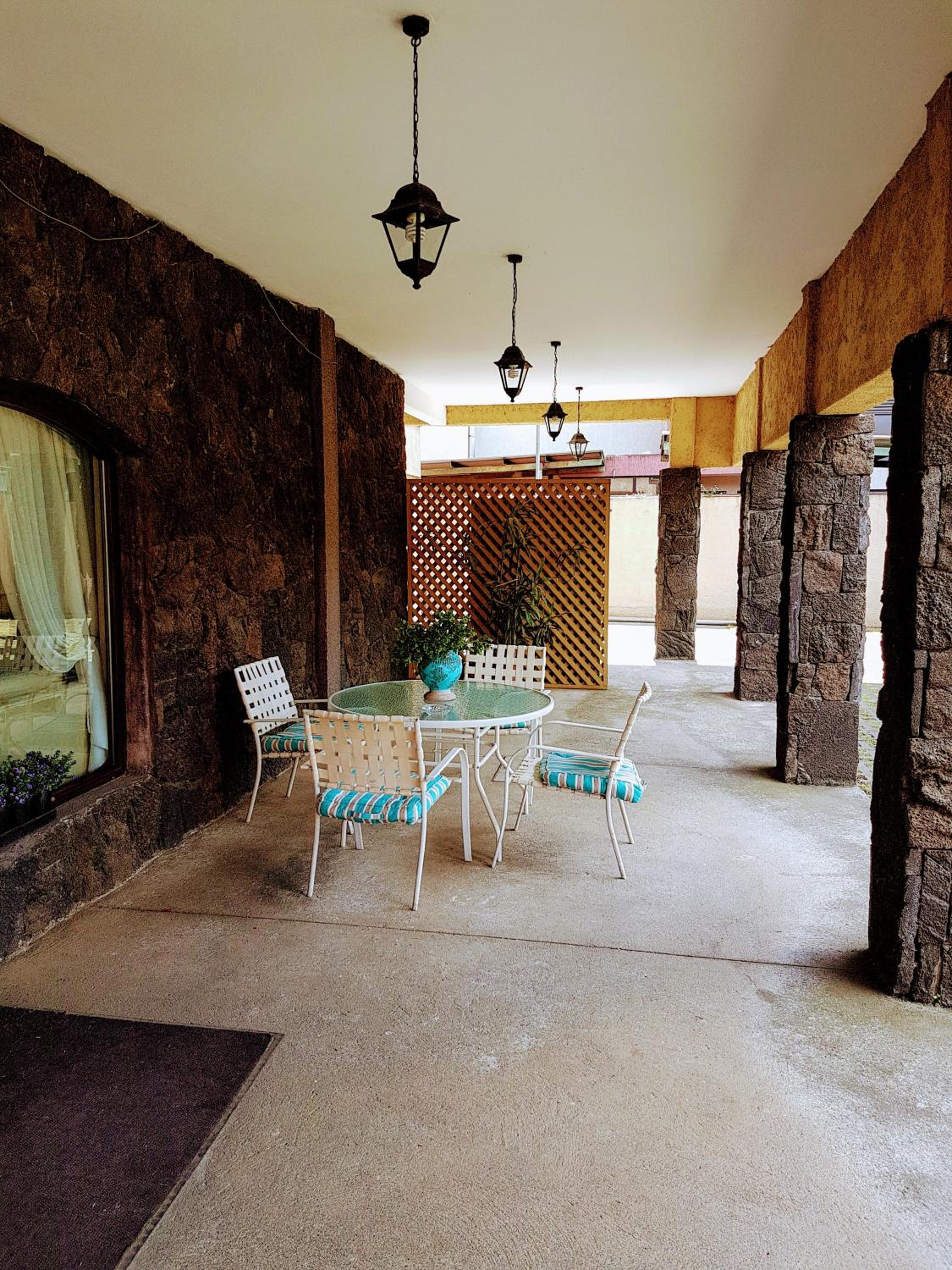 outdoor BBQ area