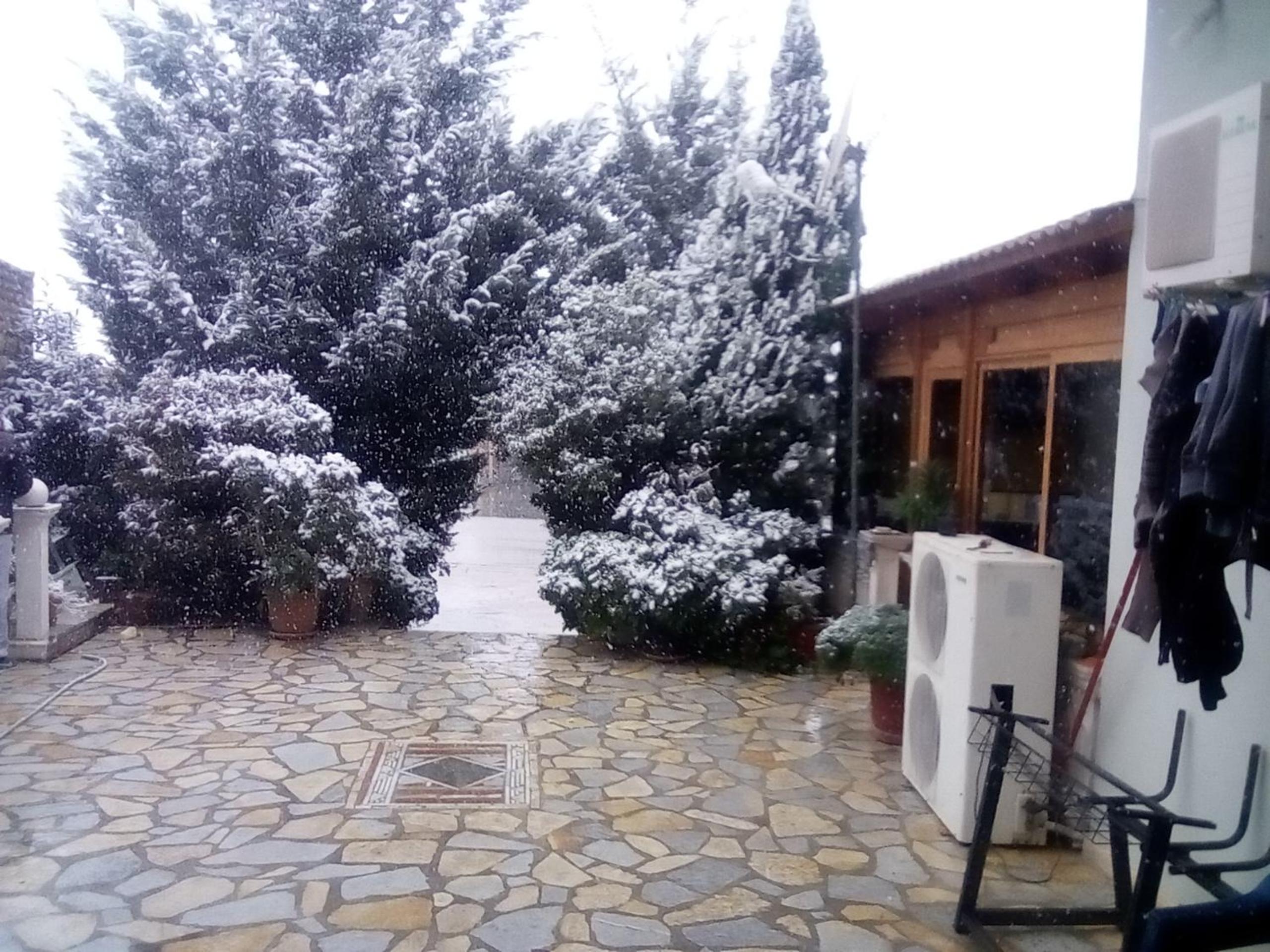 outdoor BBQ area