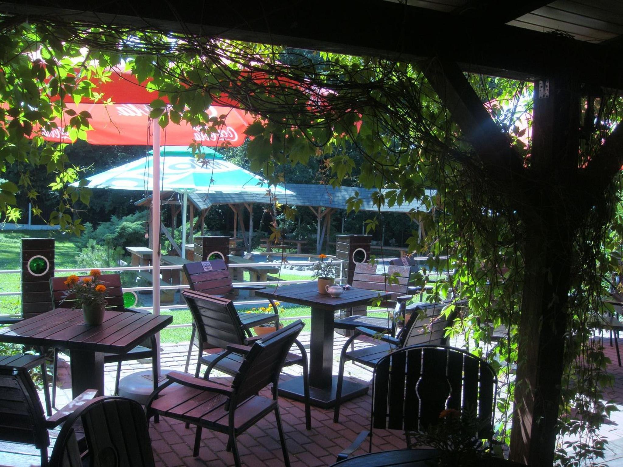 outdoor BBQ area