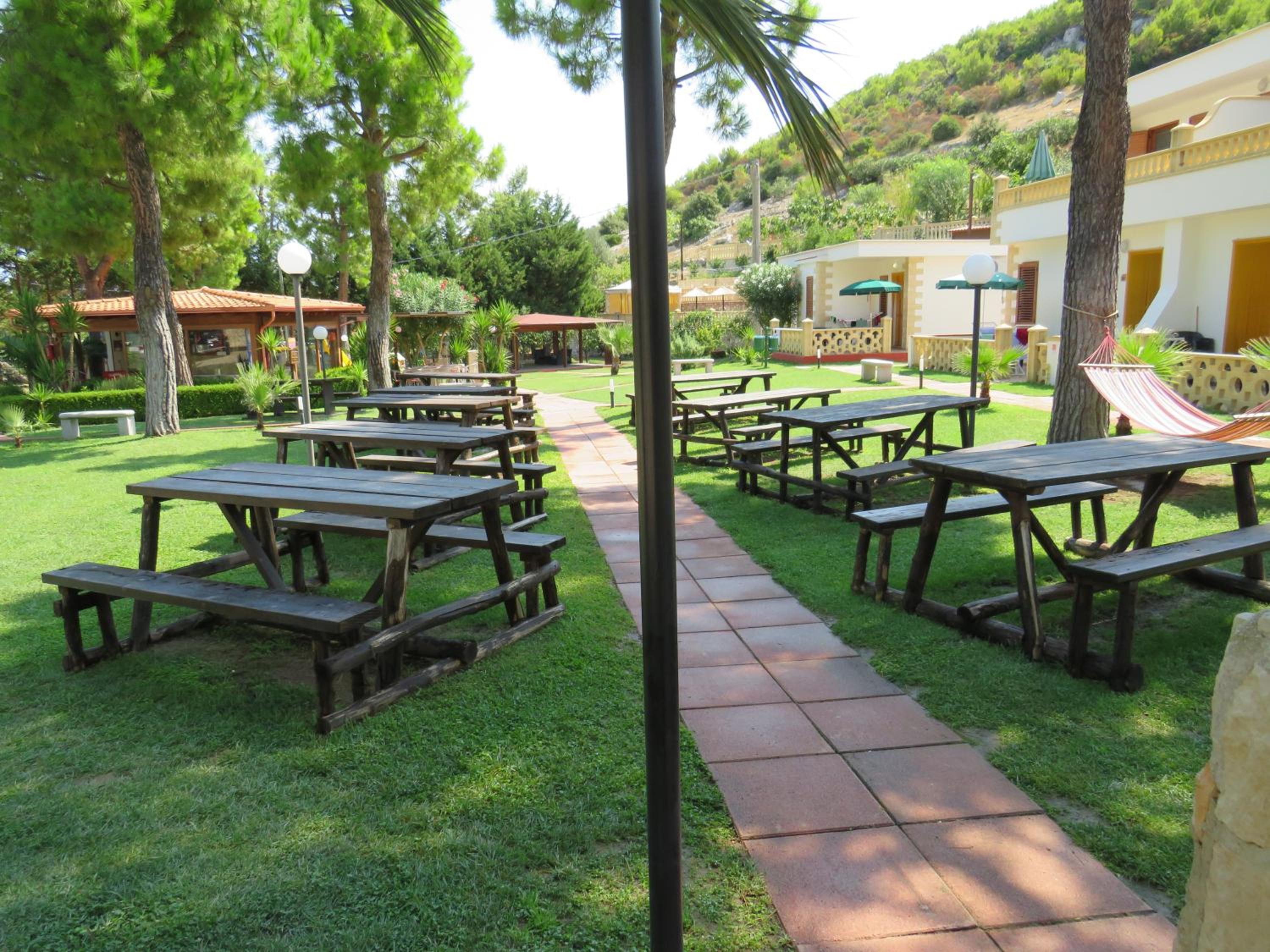 outdoor BBQ area