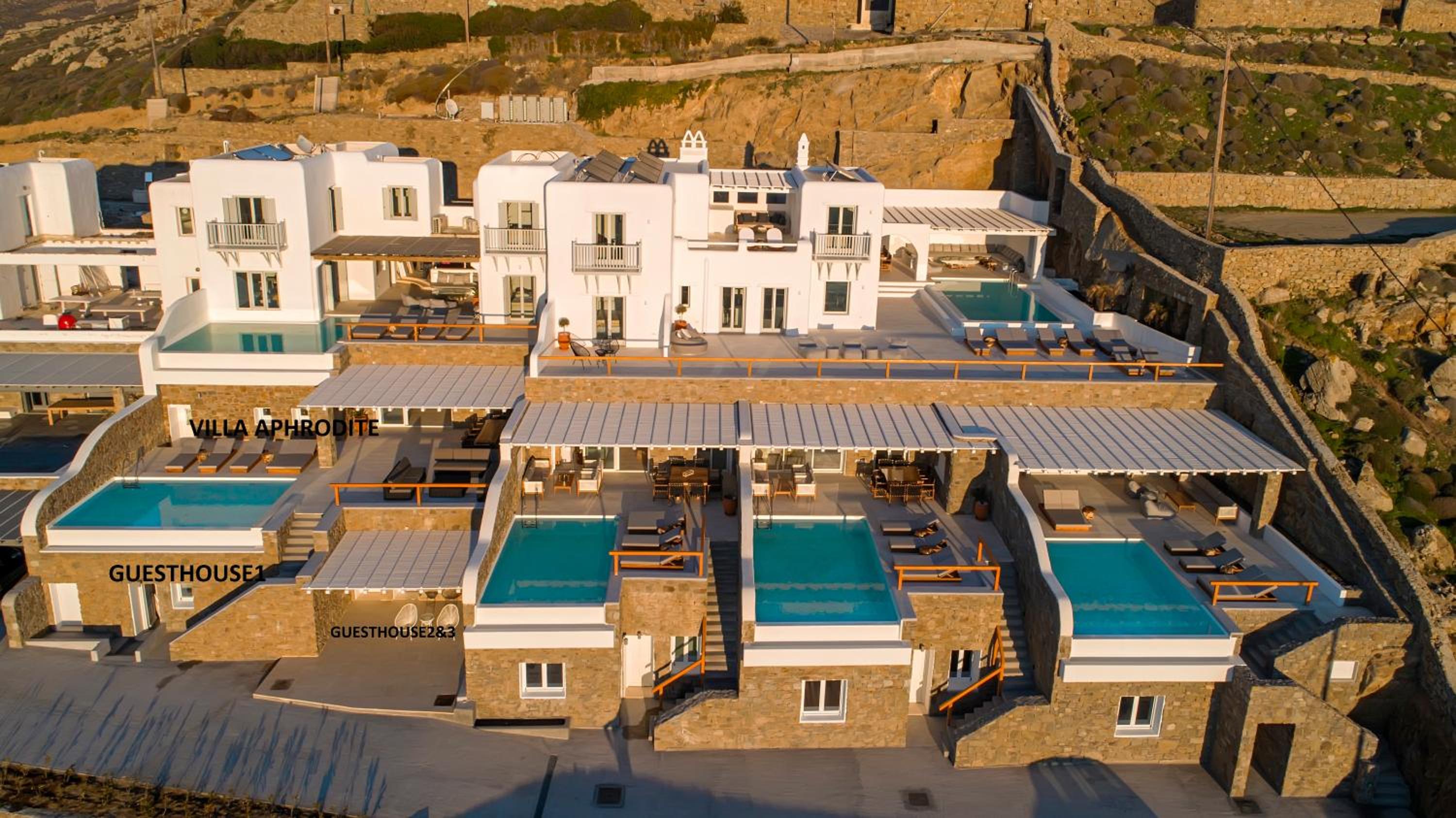 VILLA APHRODITE- PRIVATE POOL- AMAZING AEGEAN VIEW