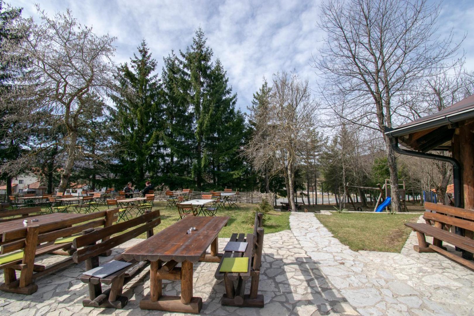outdoor BBQ area