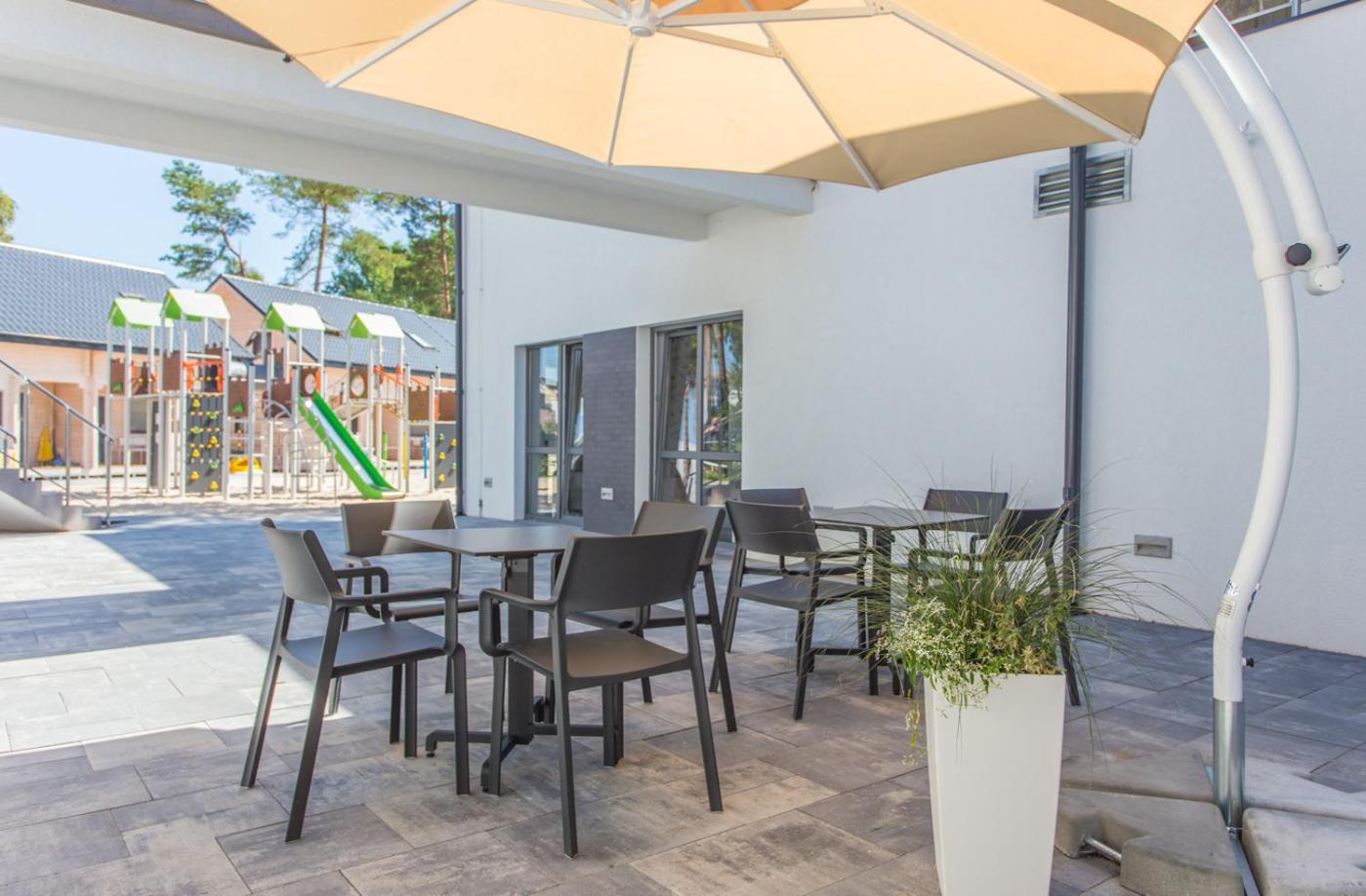 outdoor BBQ area