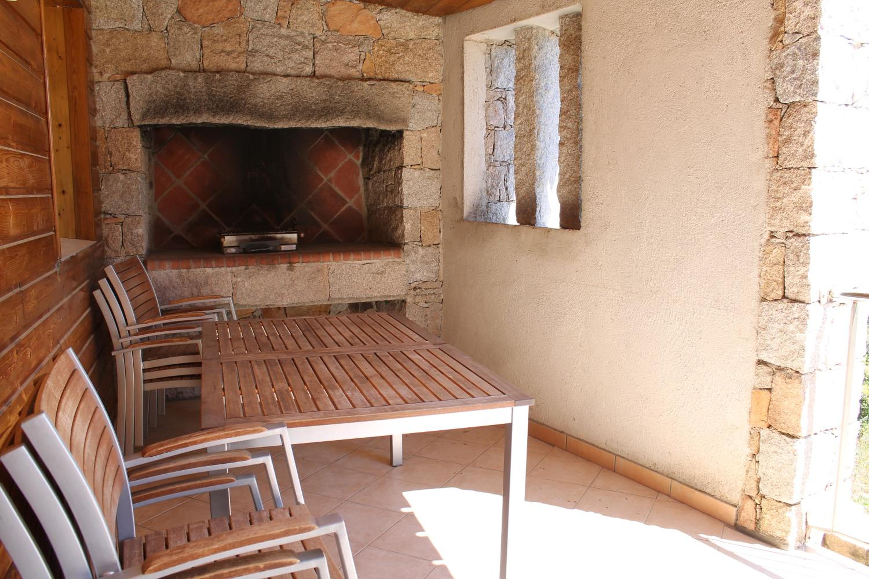 outdoor BBQ area