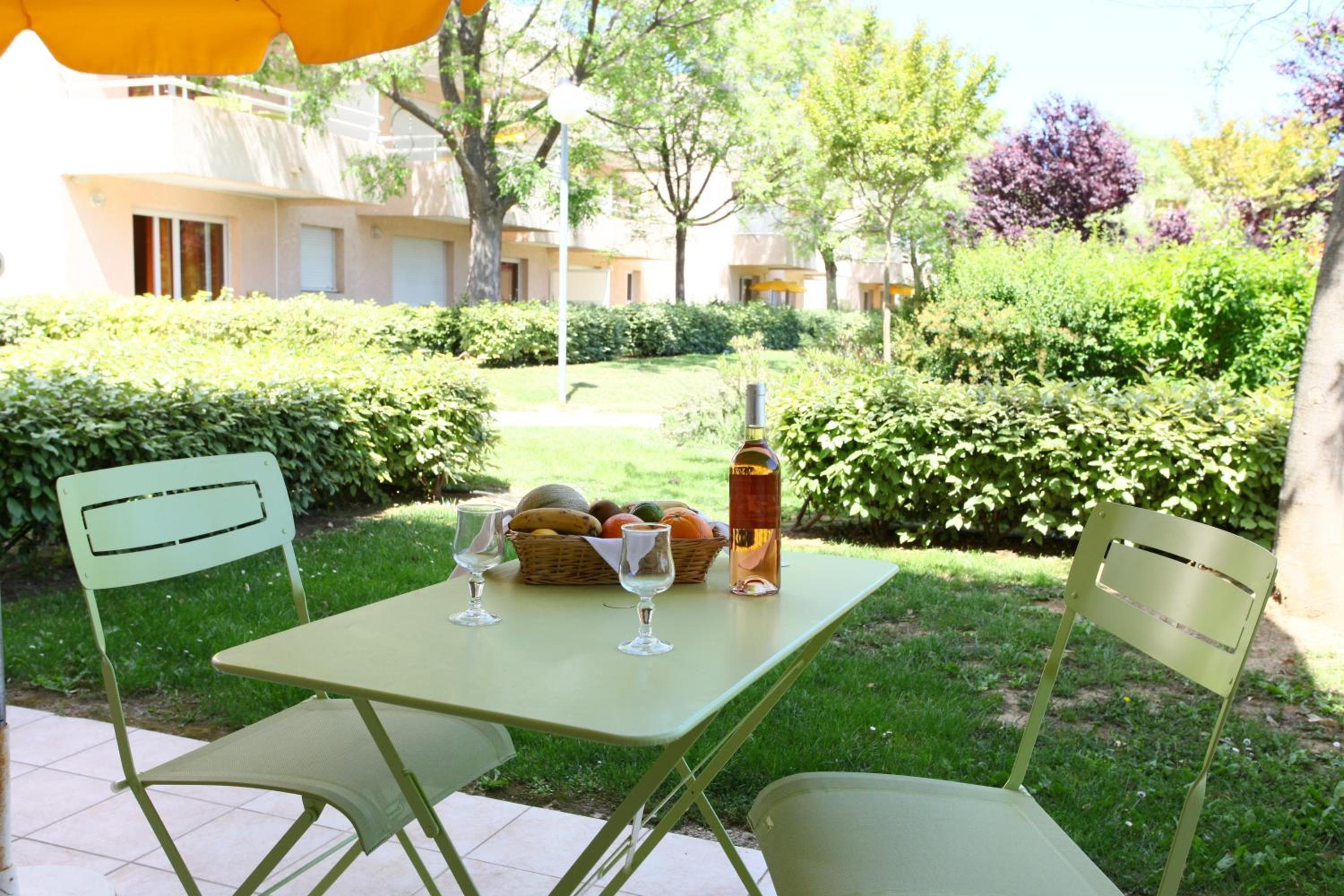 outdoor BBQ area