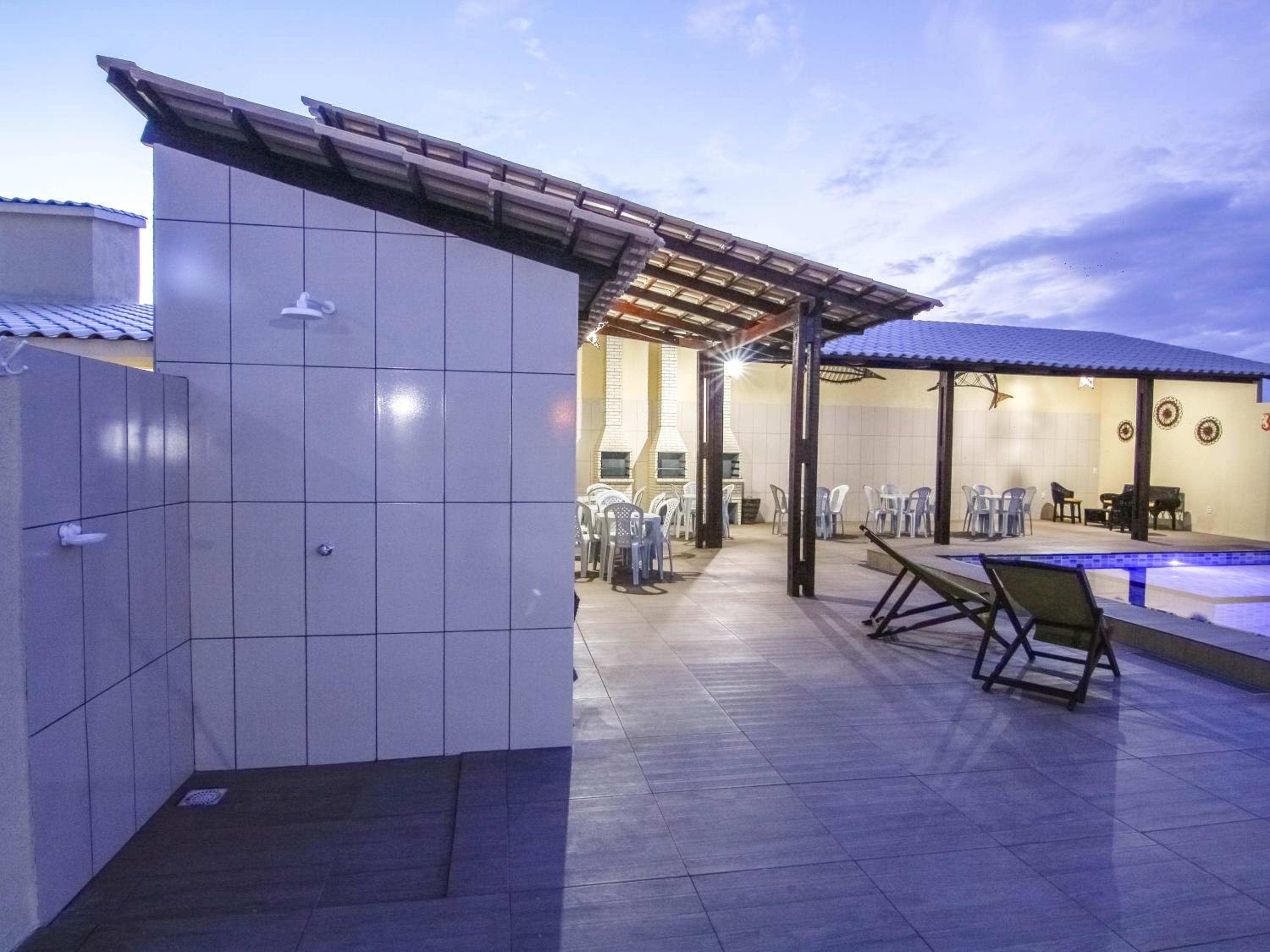 outdoor BBQ area