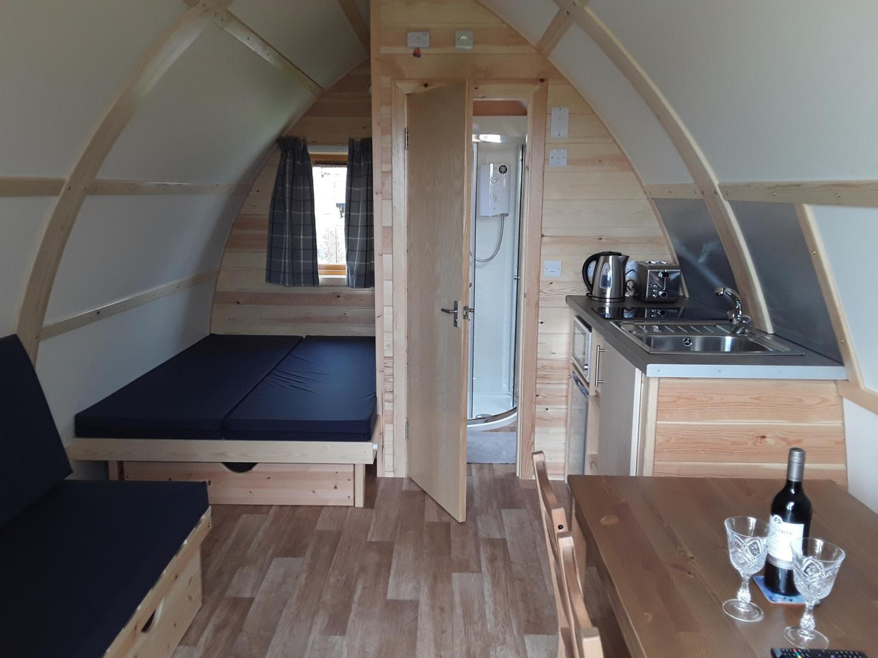 Larkworthy Farm Glamping Holiday Cabins view 2