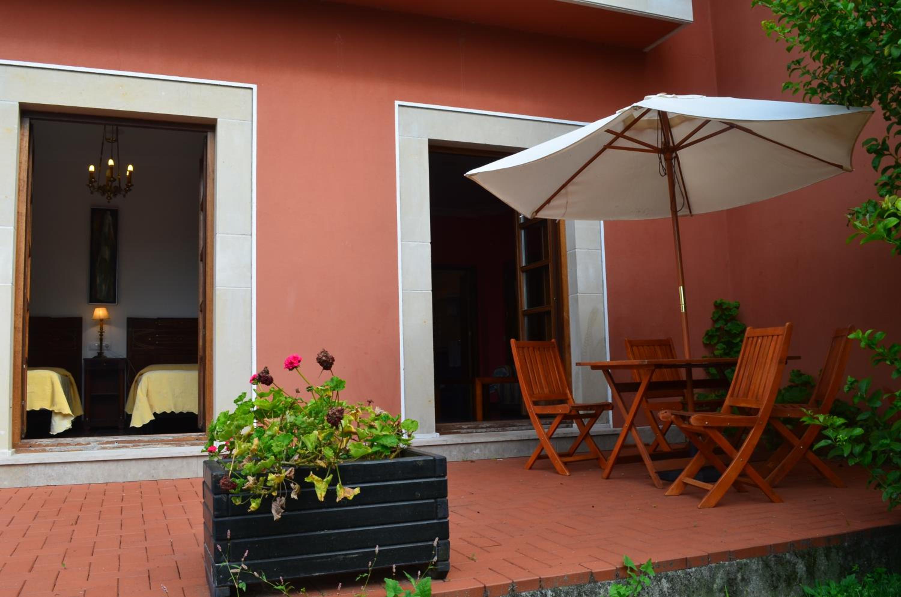outdoor BBQ area