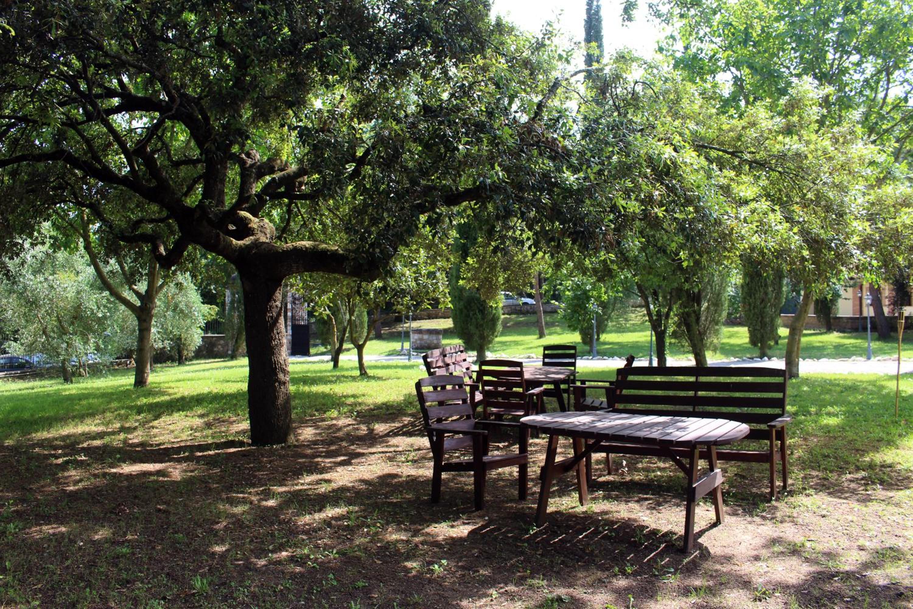 outdoor BBQ area