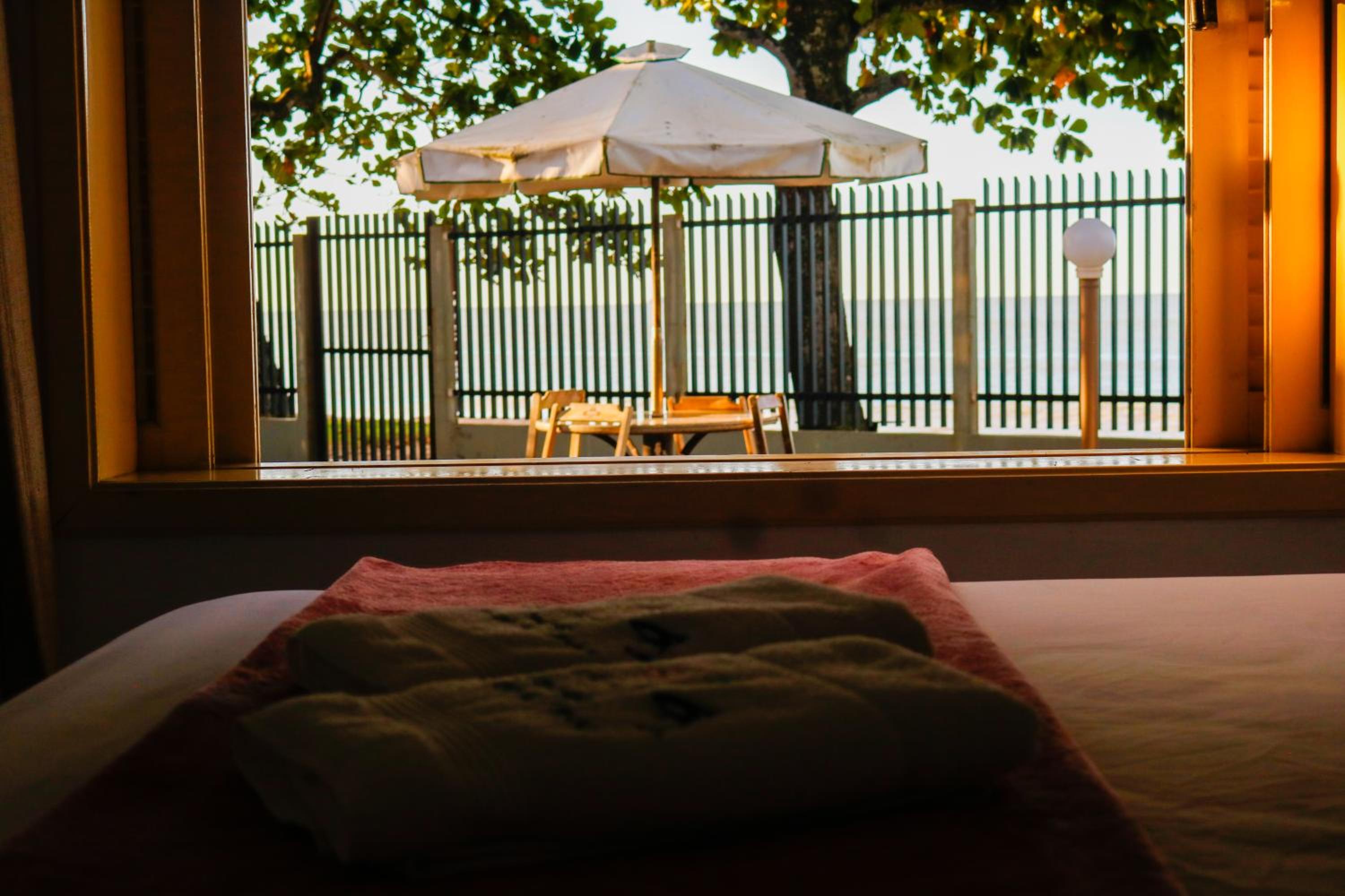 outdoor BBQ area