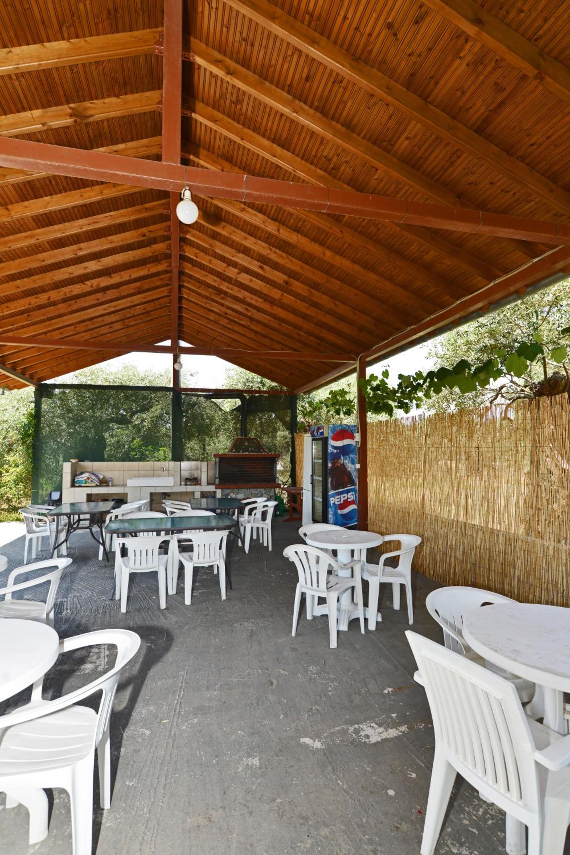 outdoor BBQ area