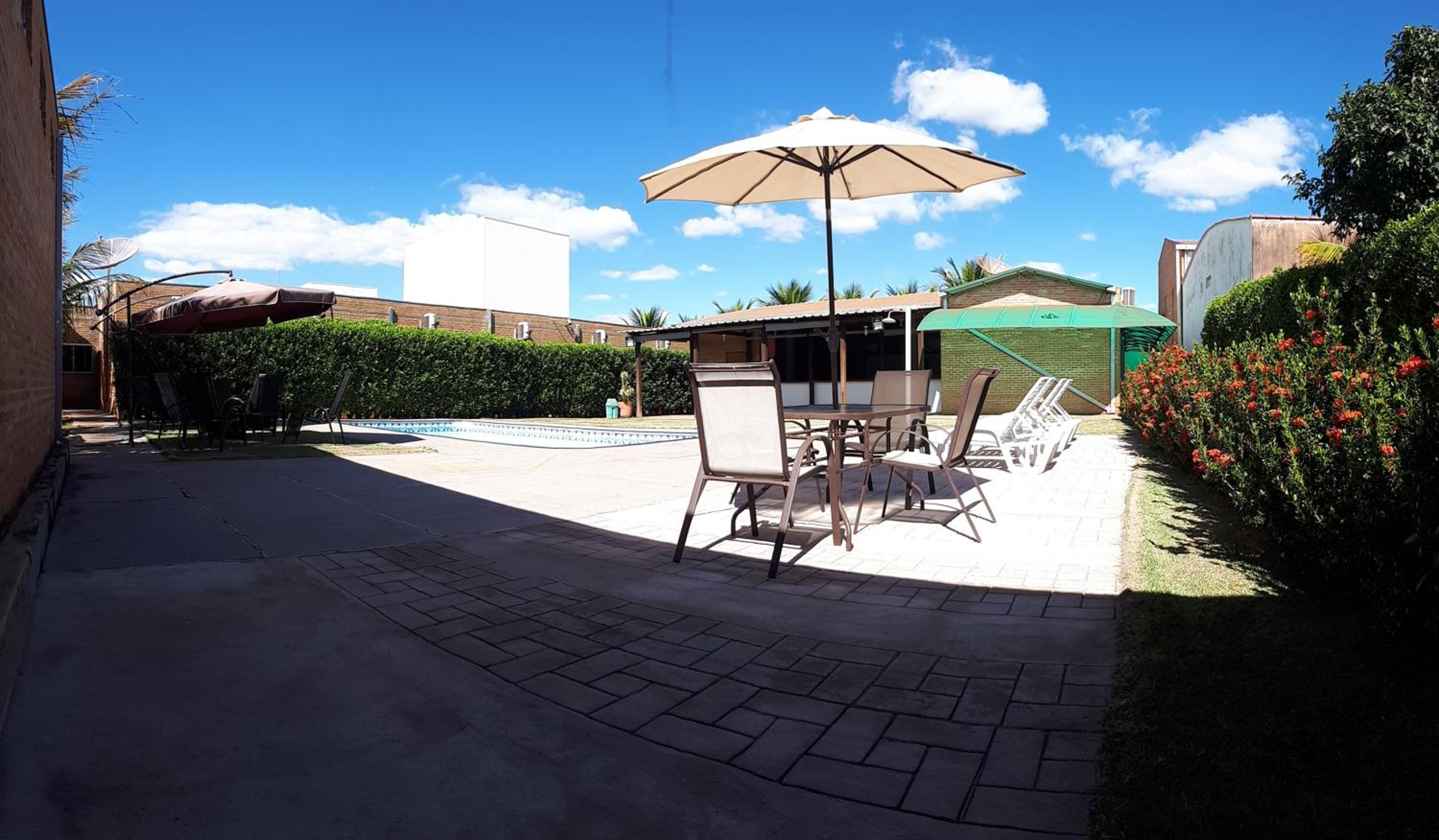outdoor BBQ area