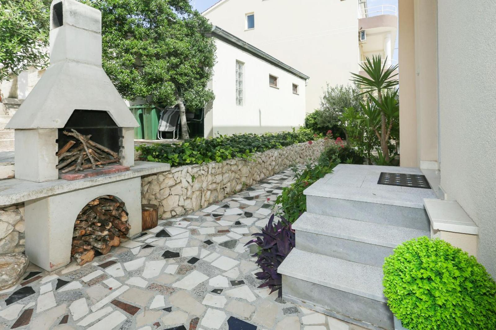 outdoor BBQ area