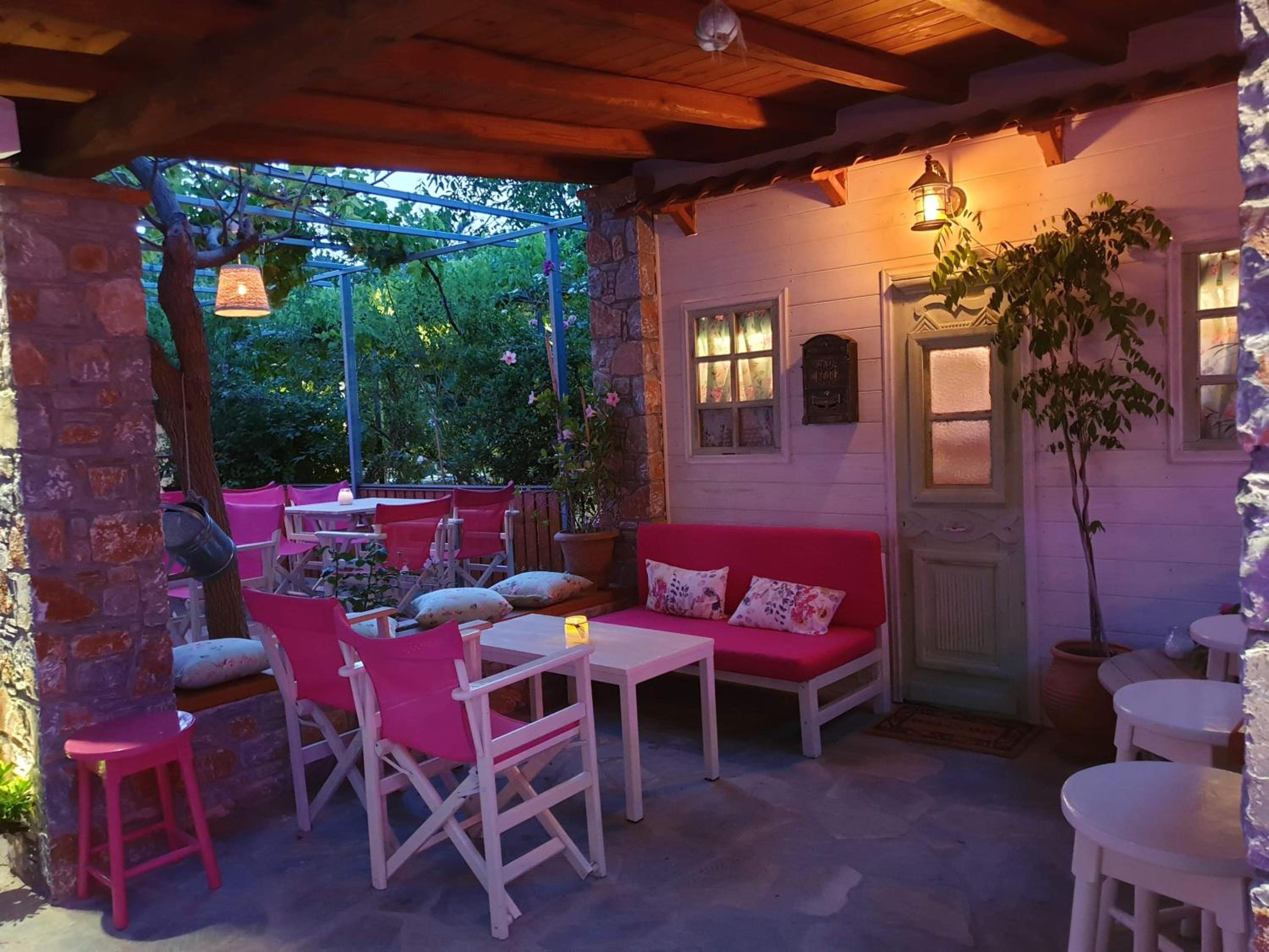 outdoor BBQ area
