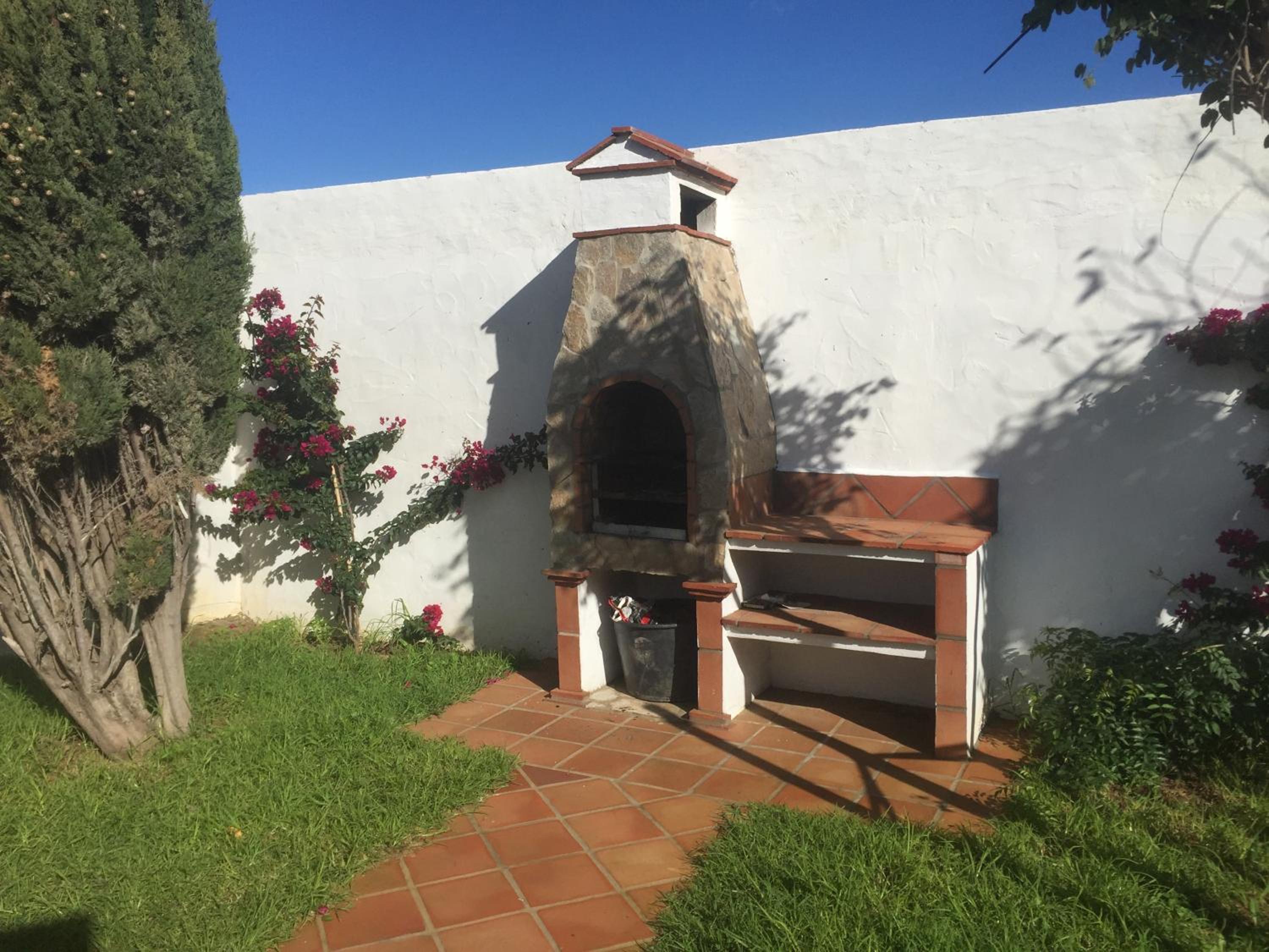 outdoor BBQ area