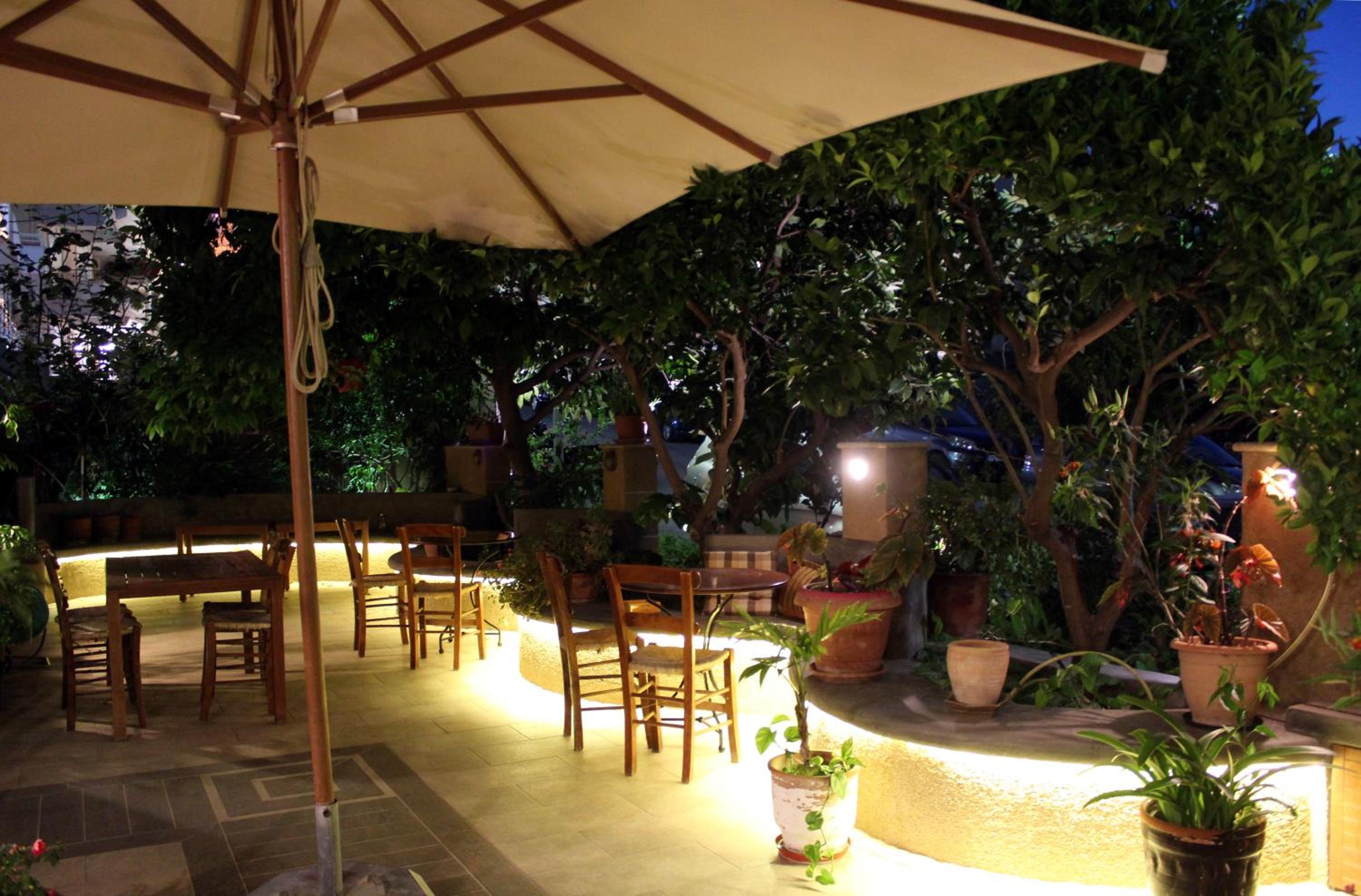 outdoor BBQ area