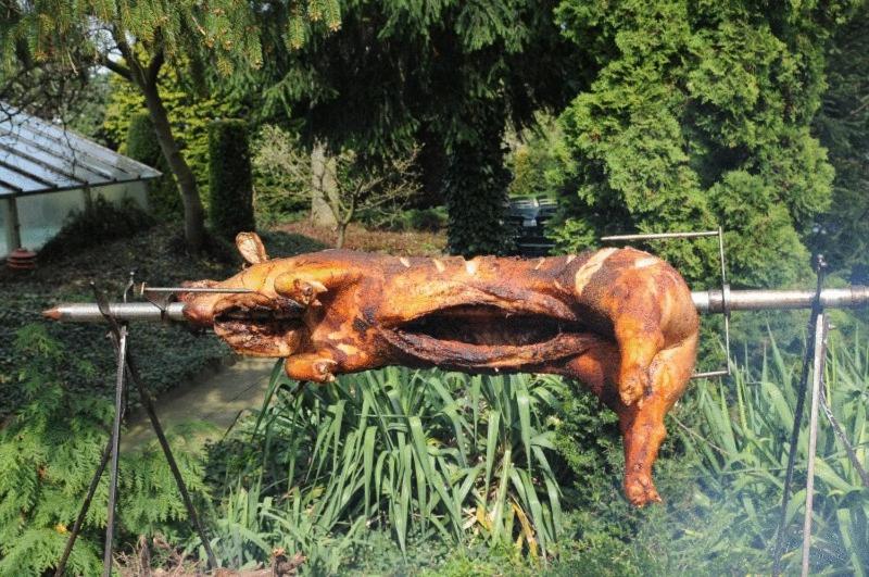 outdoor BBQ area
