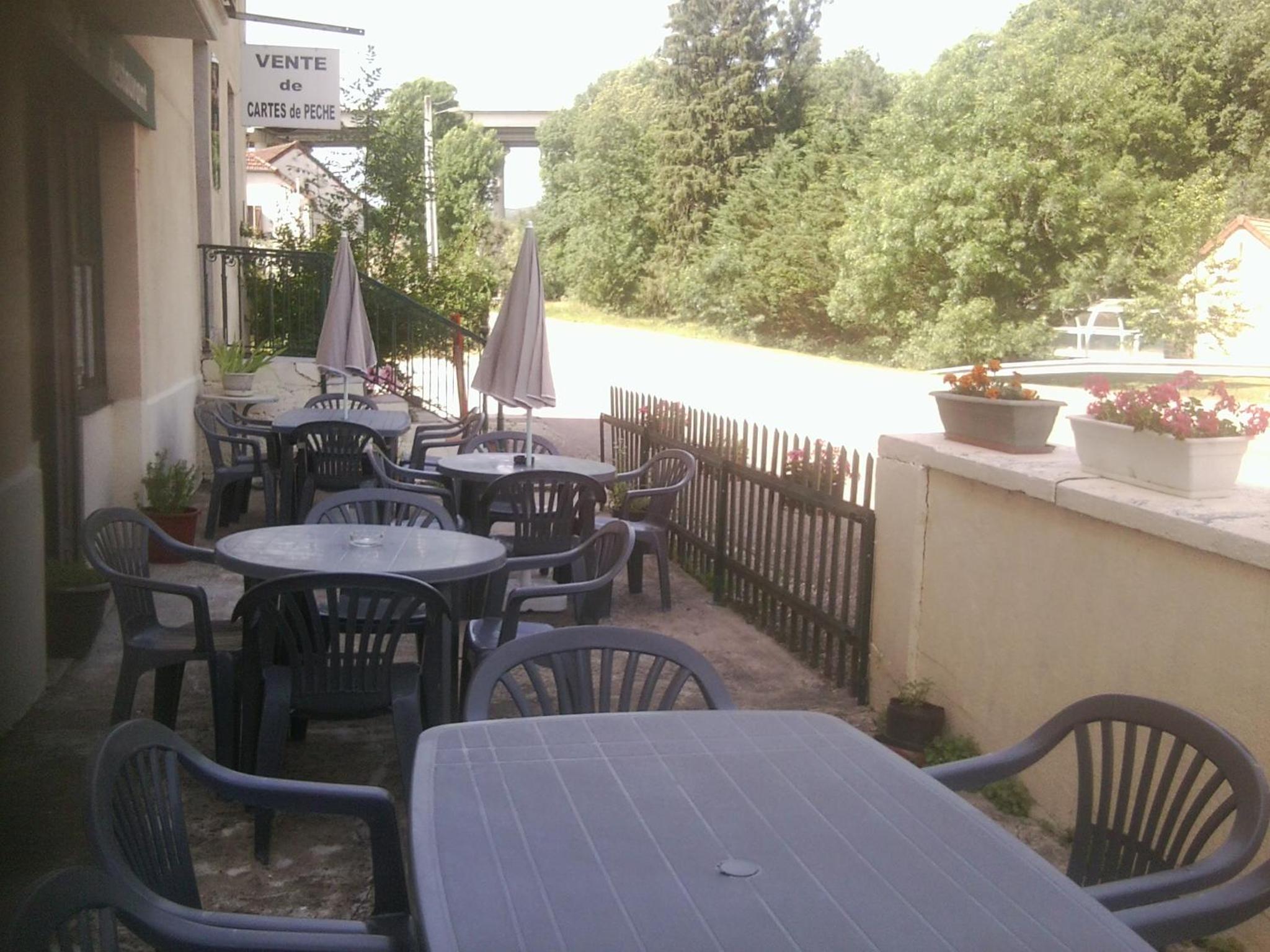 outdoor BBQ area