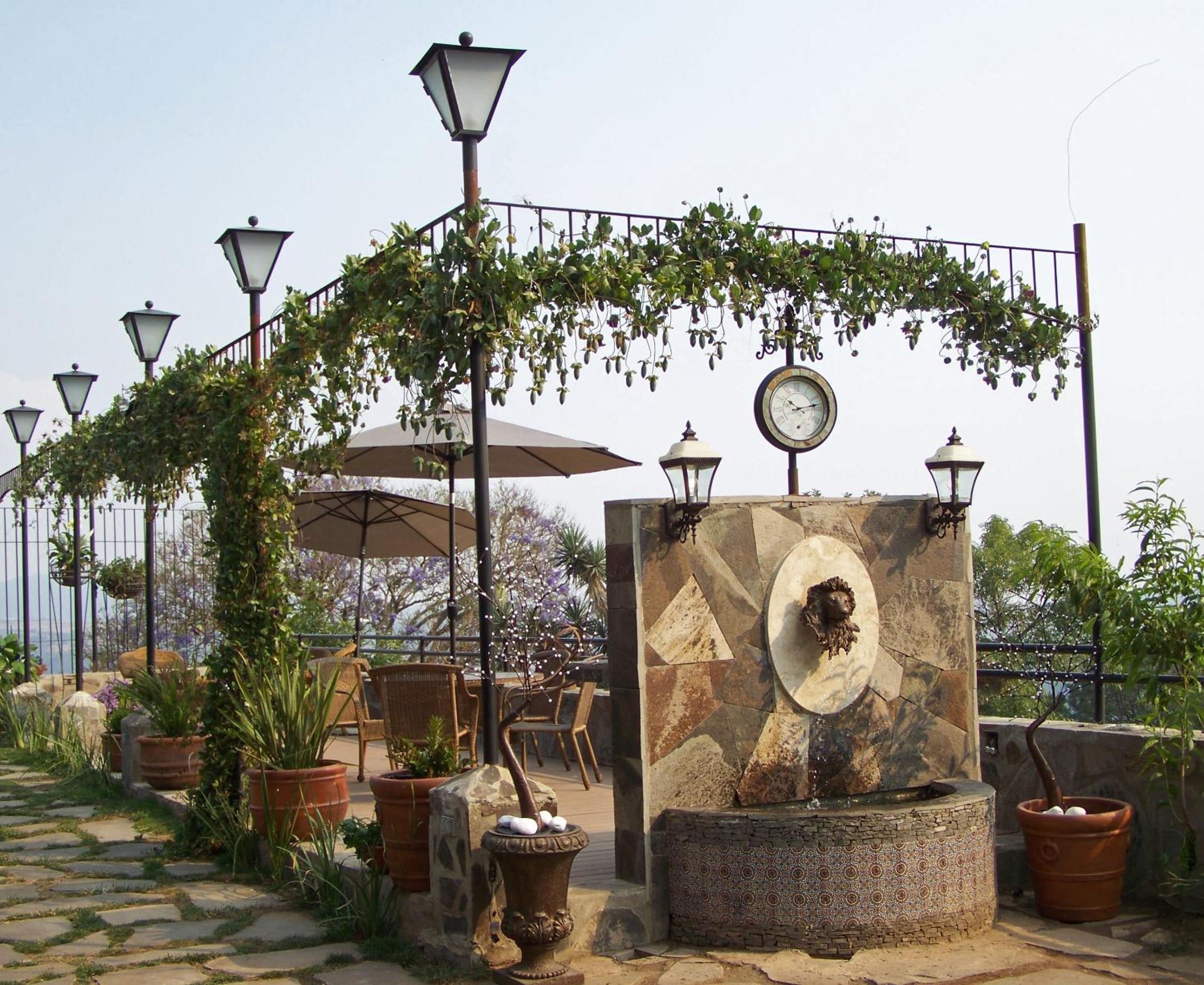 outdoor BBQ area