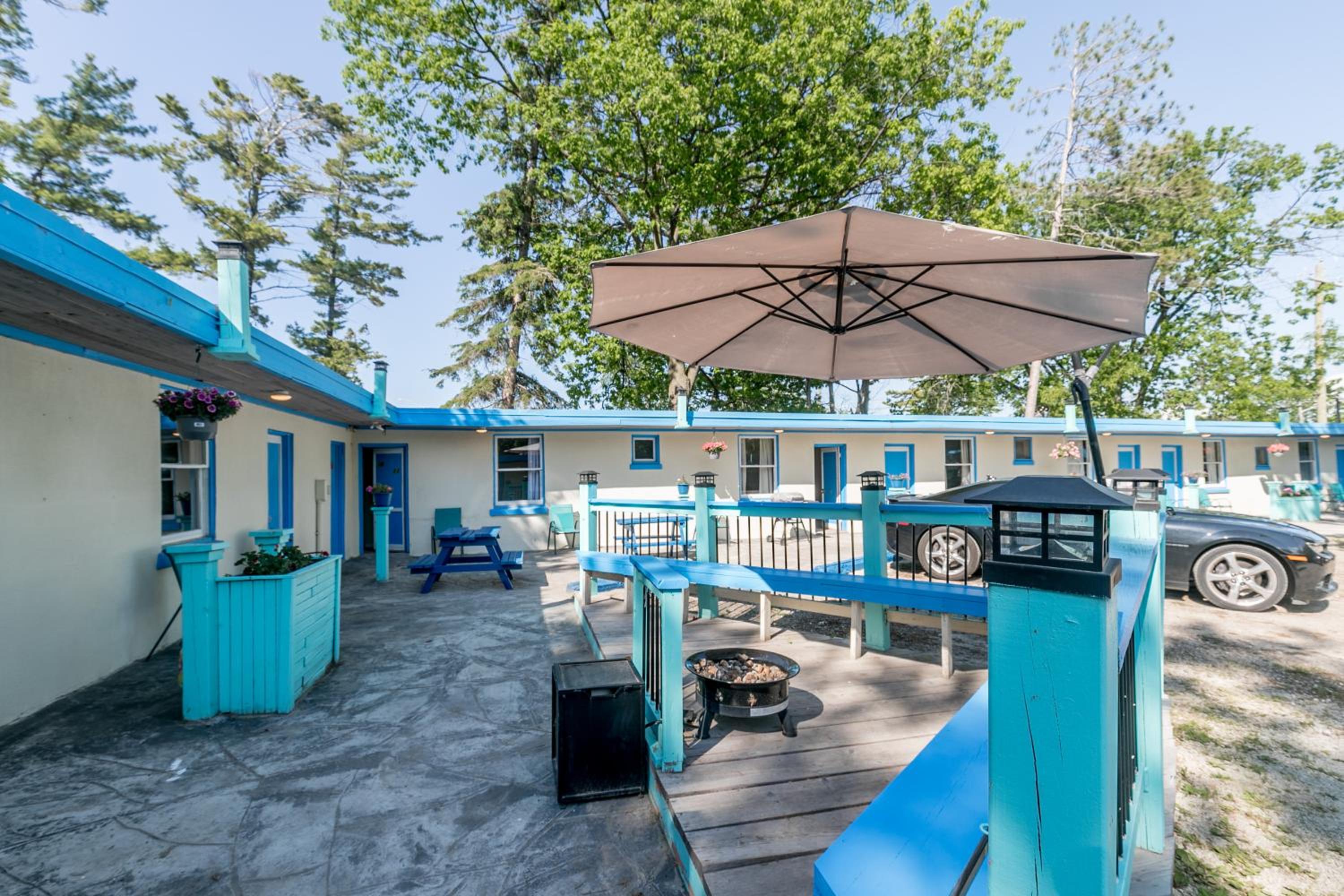 outdoor BBQ area