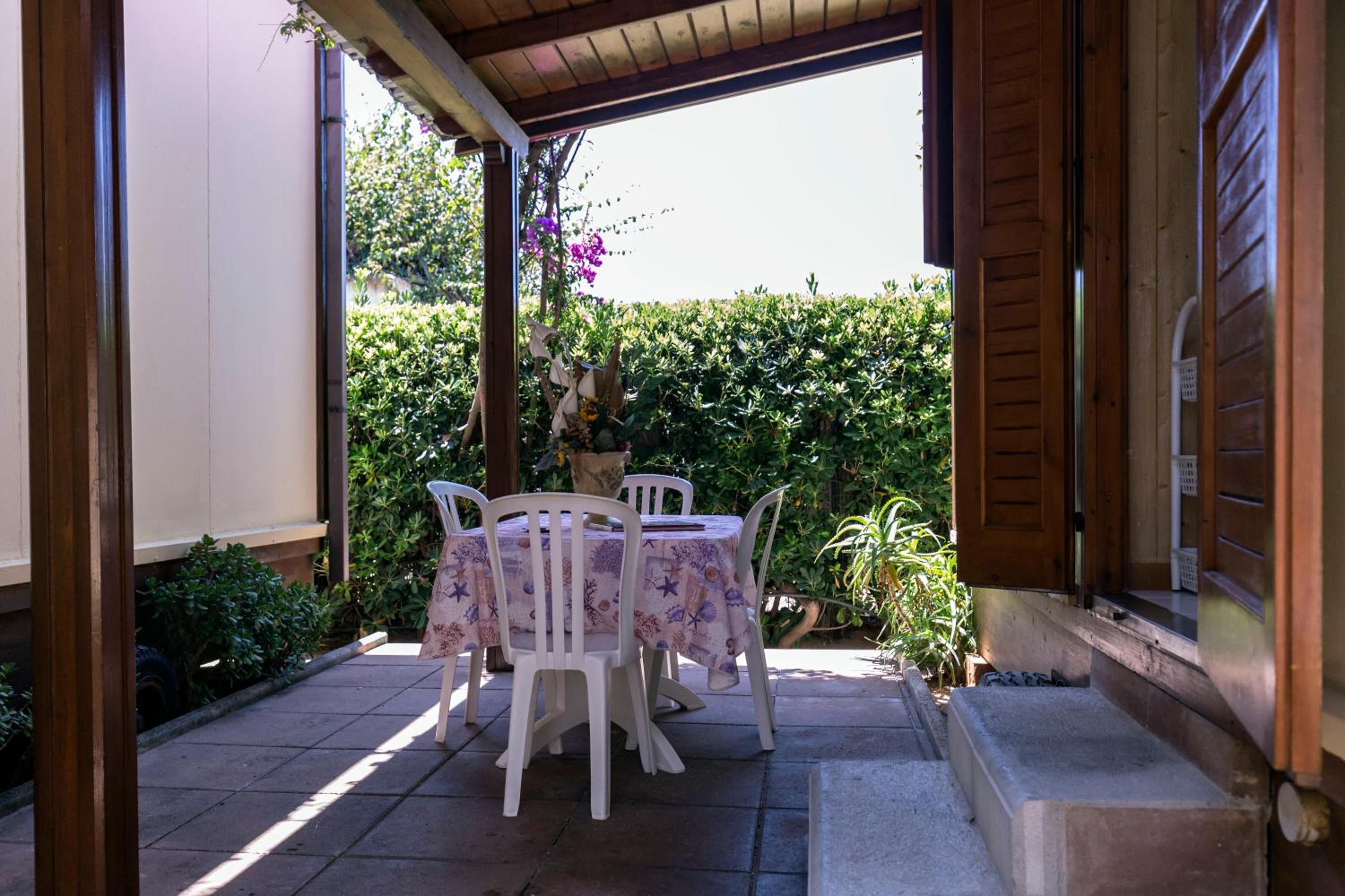 outdoor BBQ area