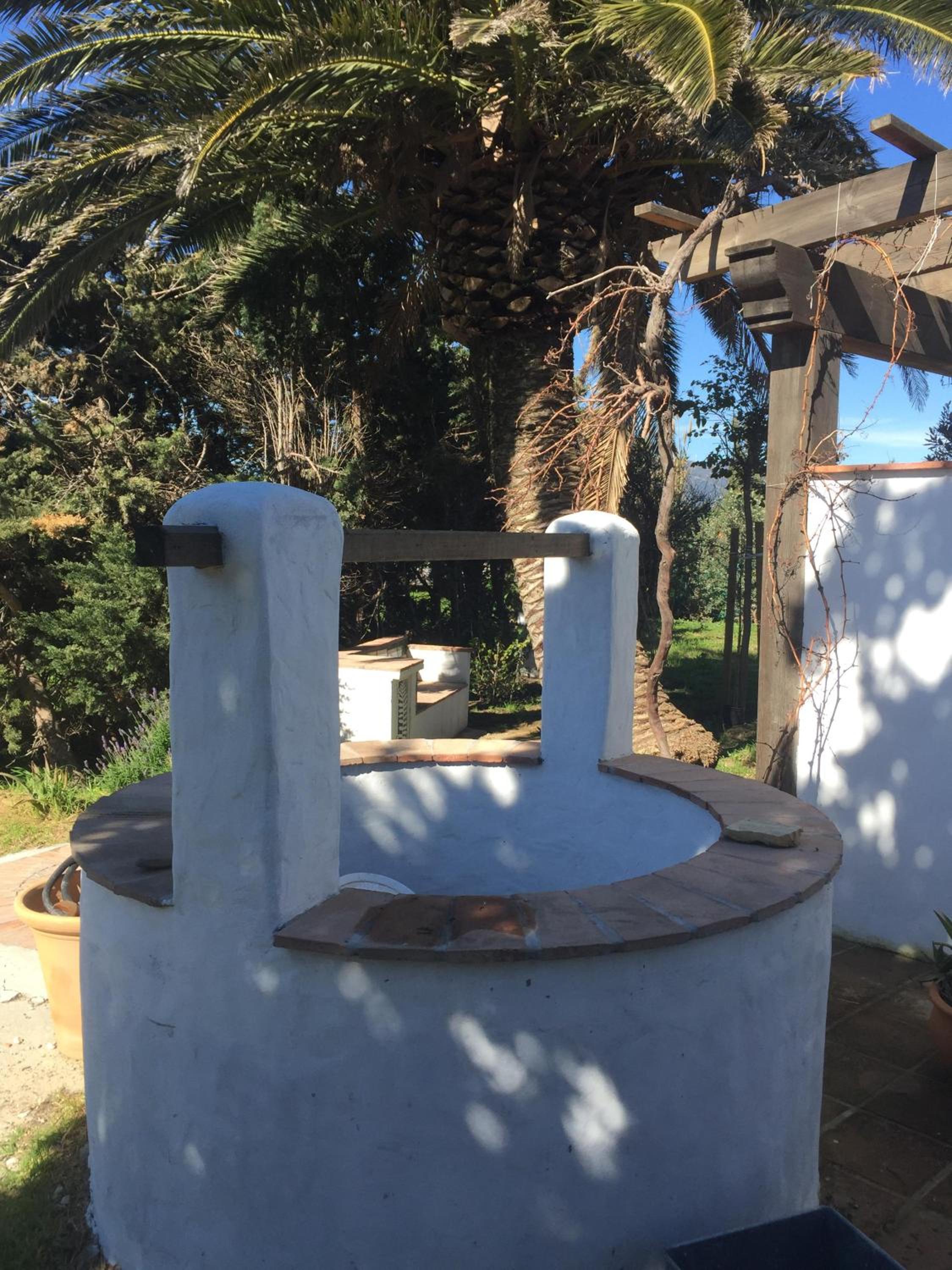 outdoor BBQ area