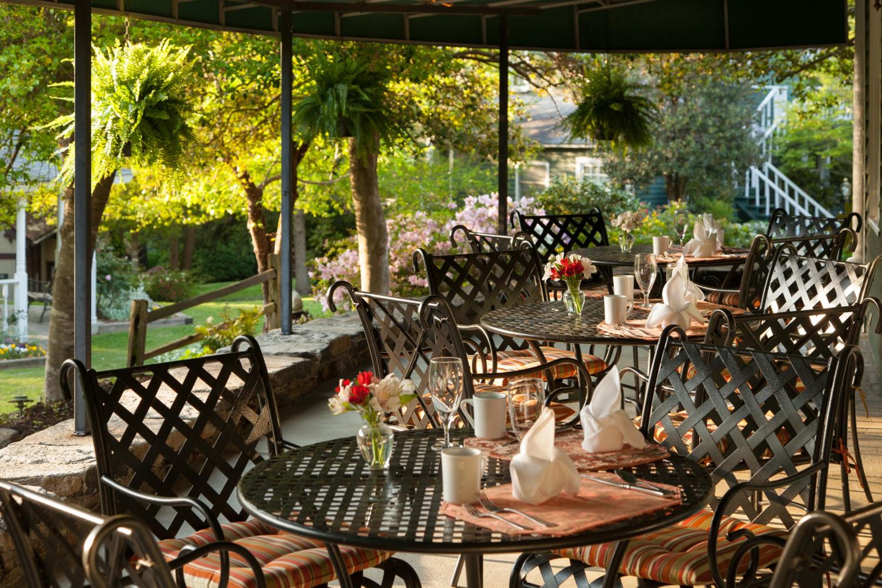 outdoor BBQ area