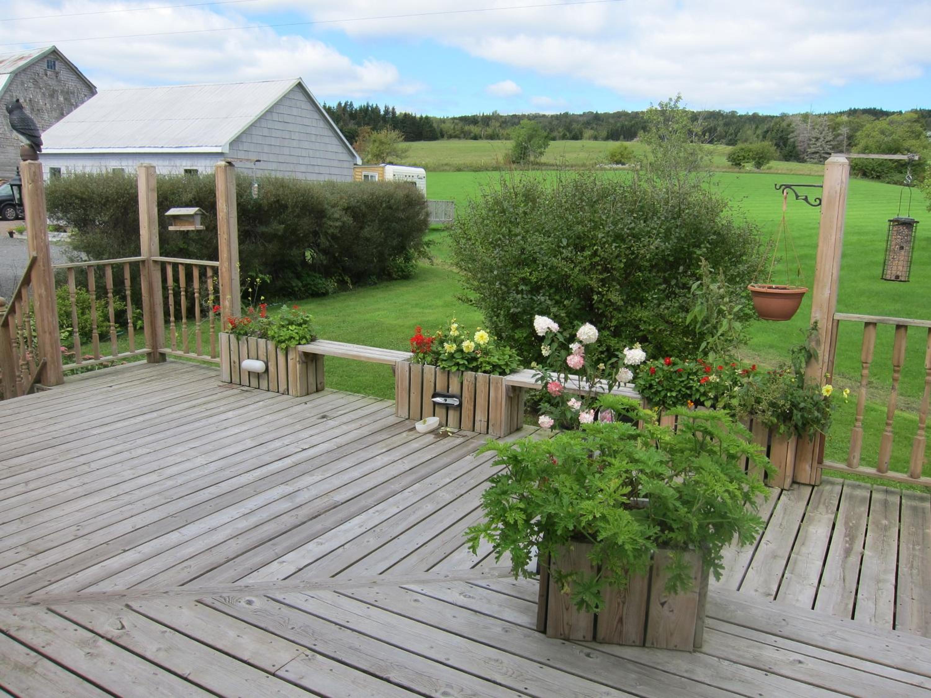 outdoor BBQ area