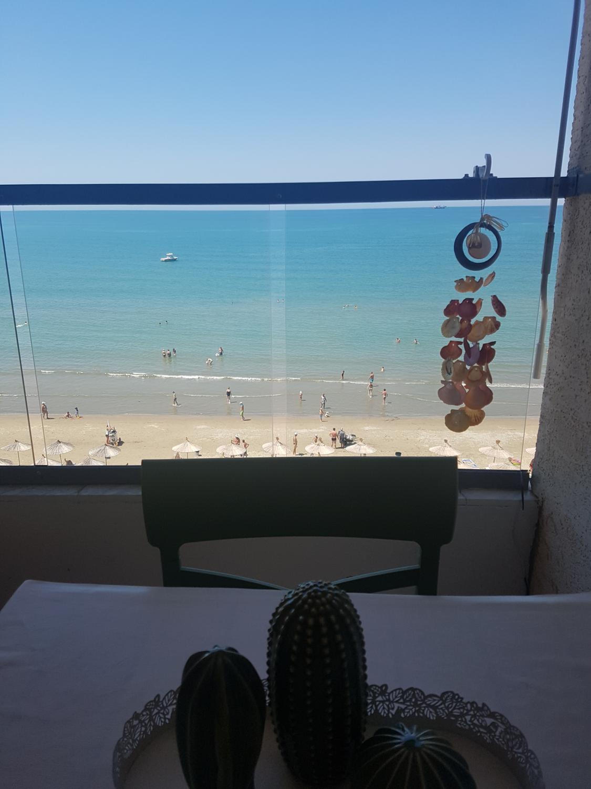 DM on the beach