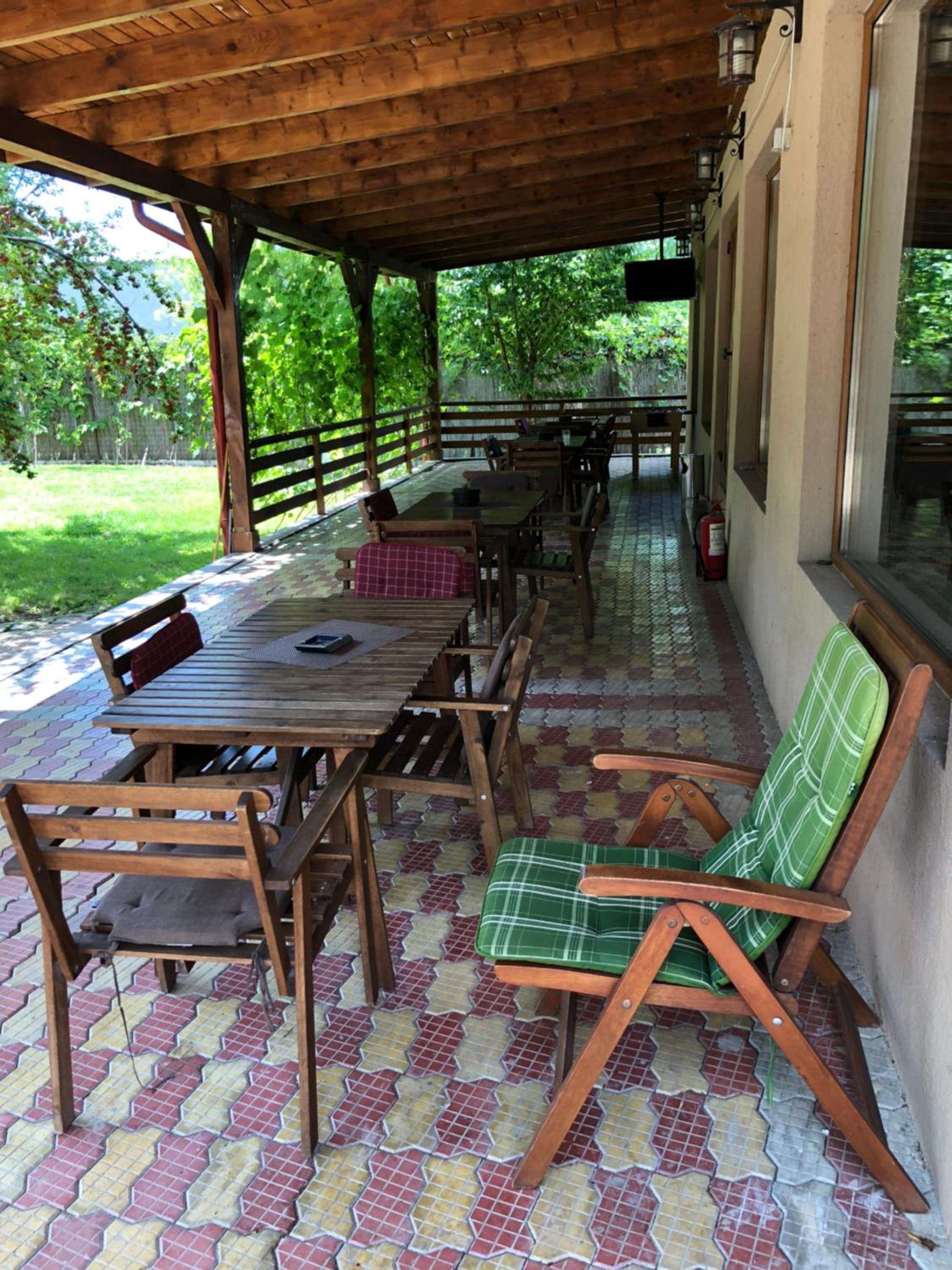 outdoor BBQ area