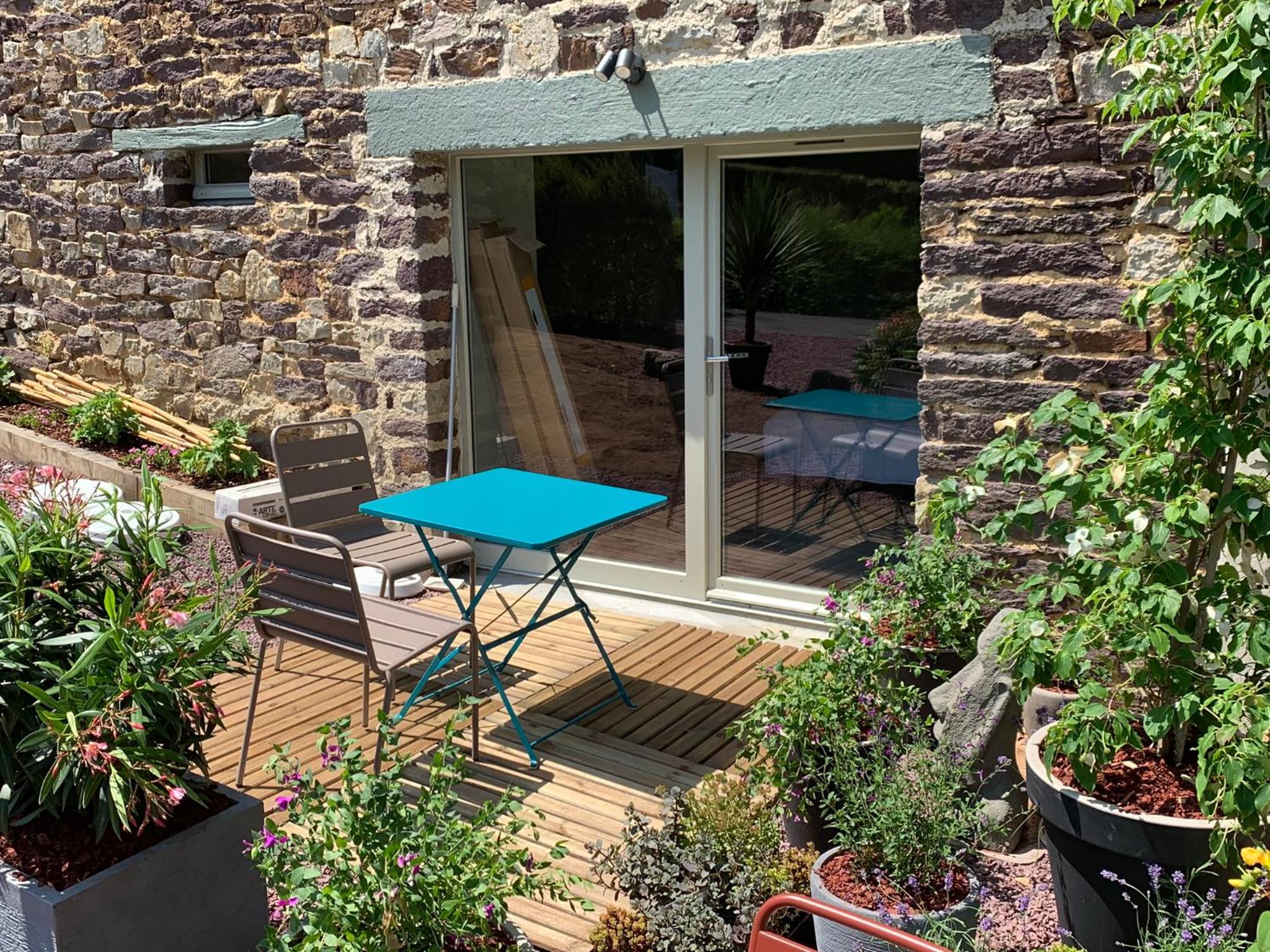 outdoor BBQ area