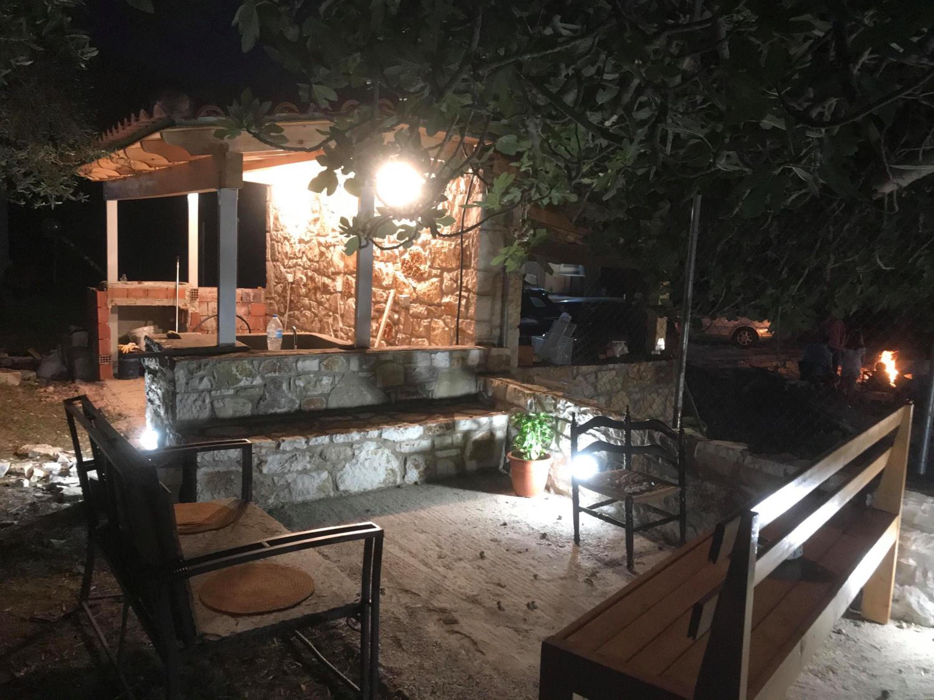 outdoor BBQ area