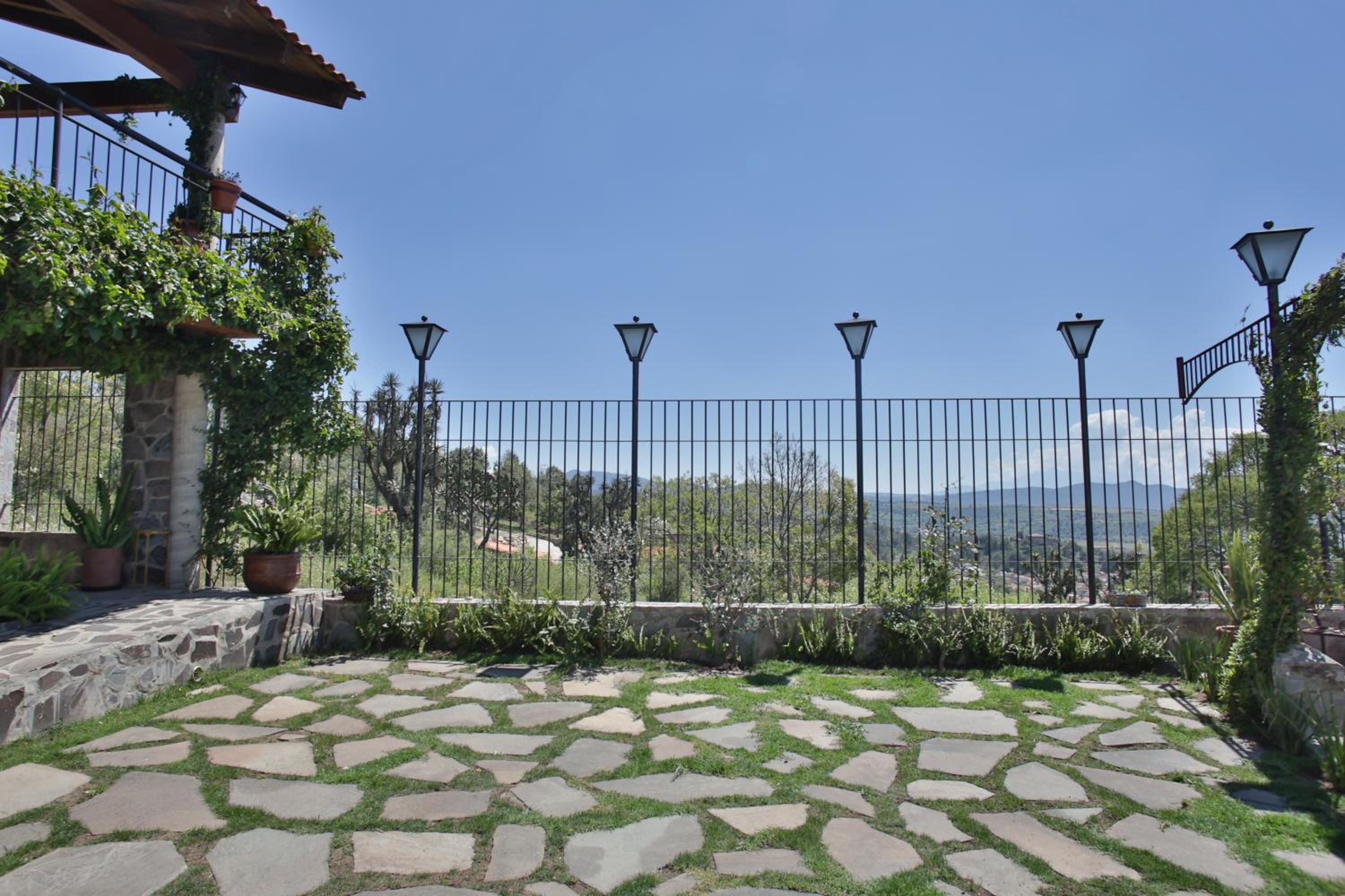 outdoor BBQ area