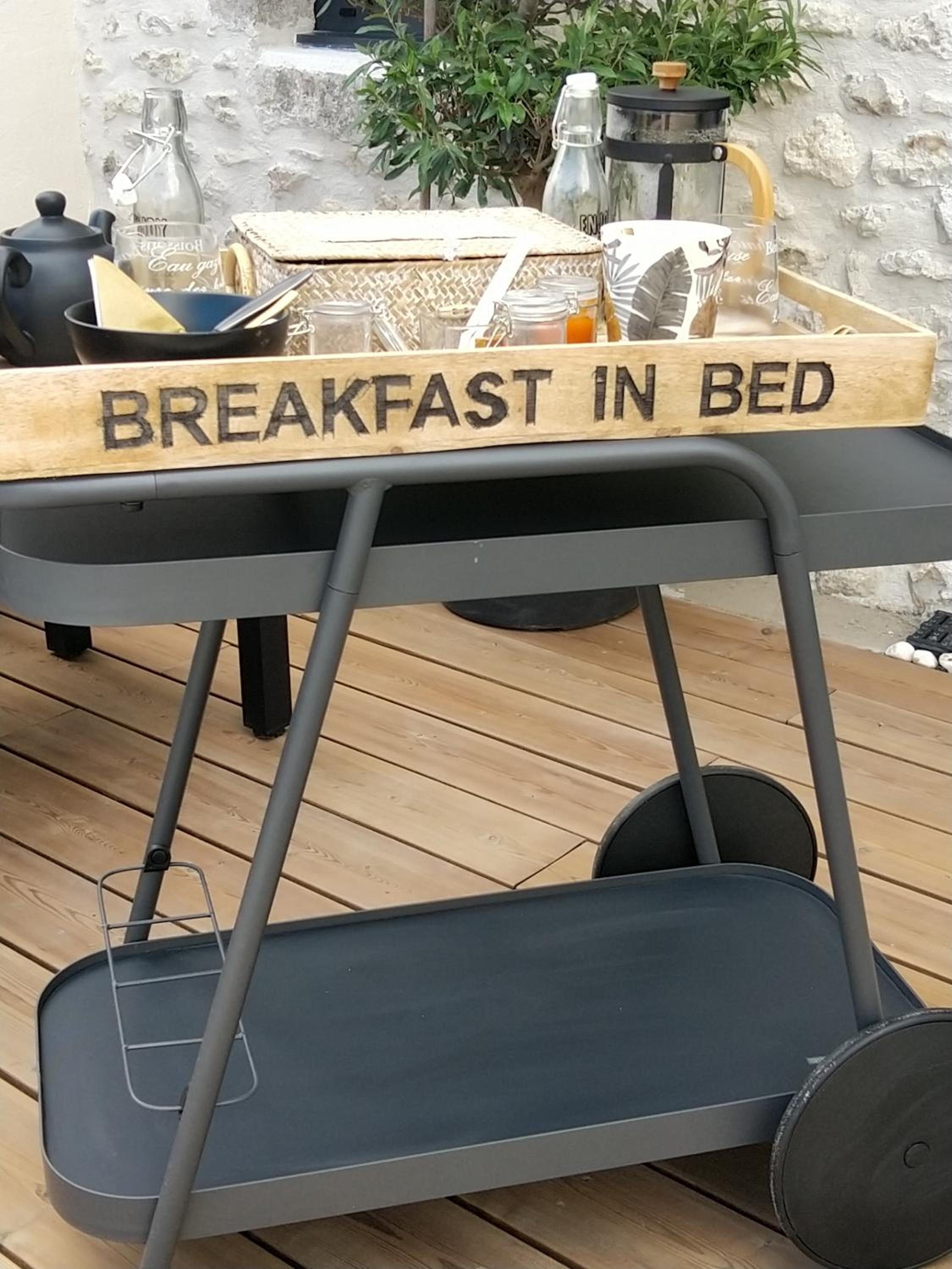 outdoor BBQ area