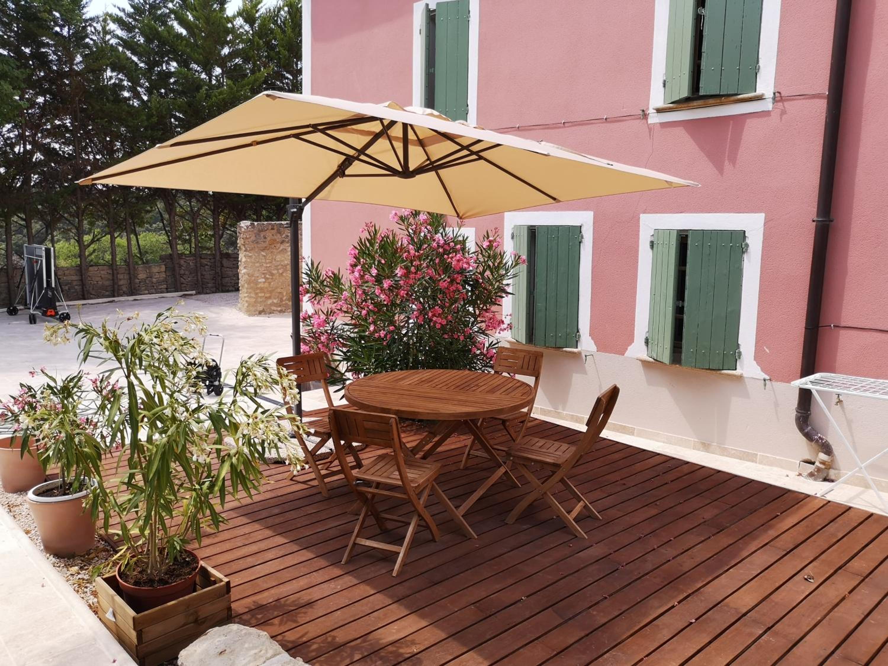 outdoor BBQ area