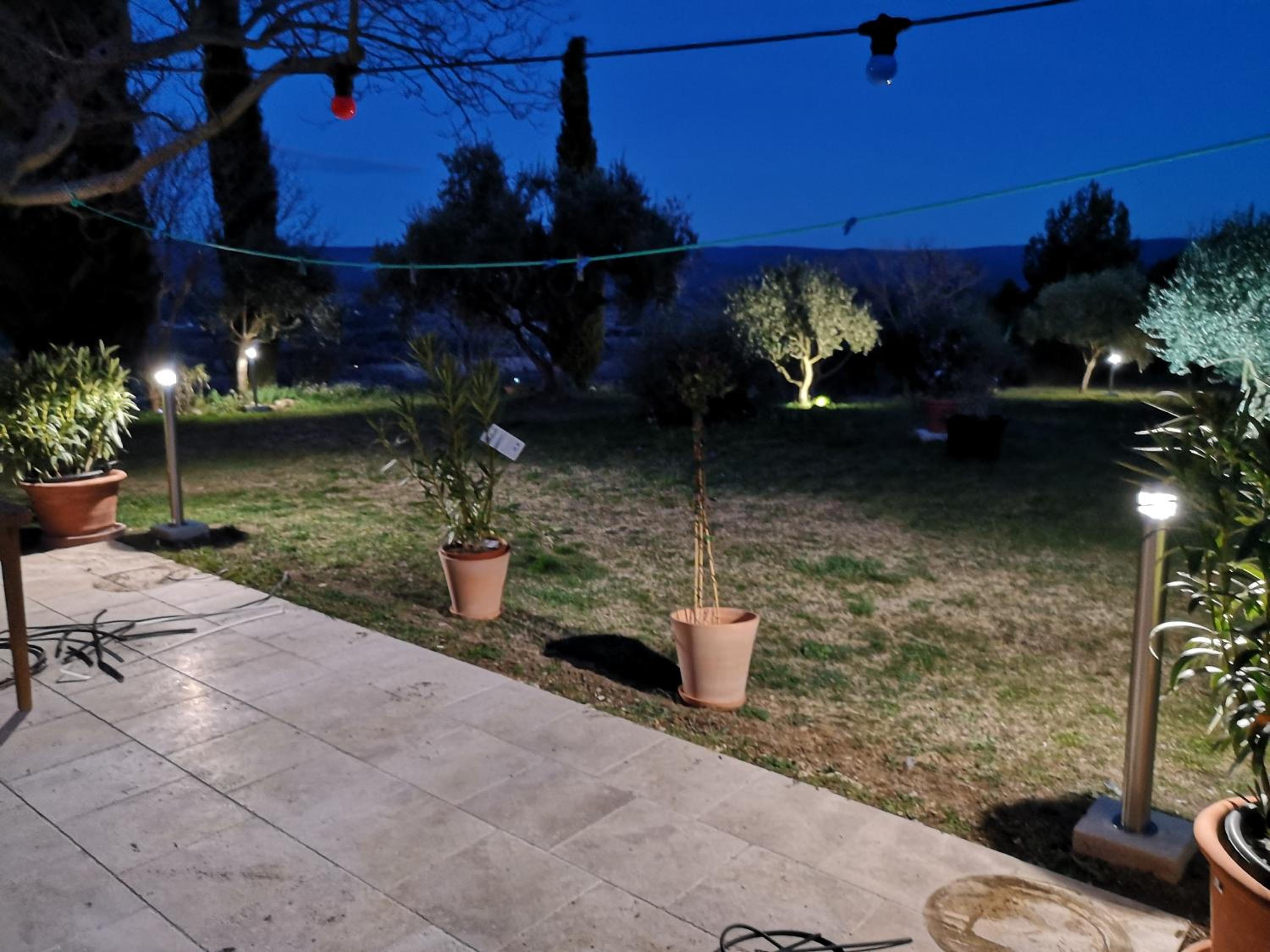 outdoor BBQ area