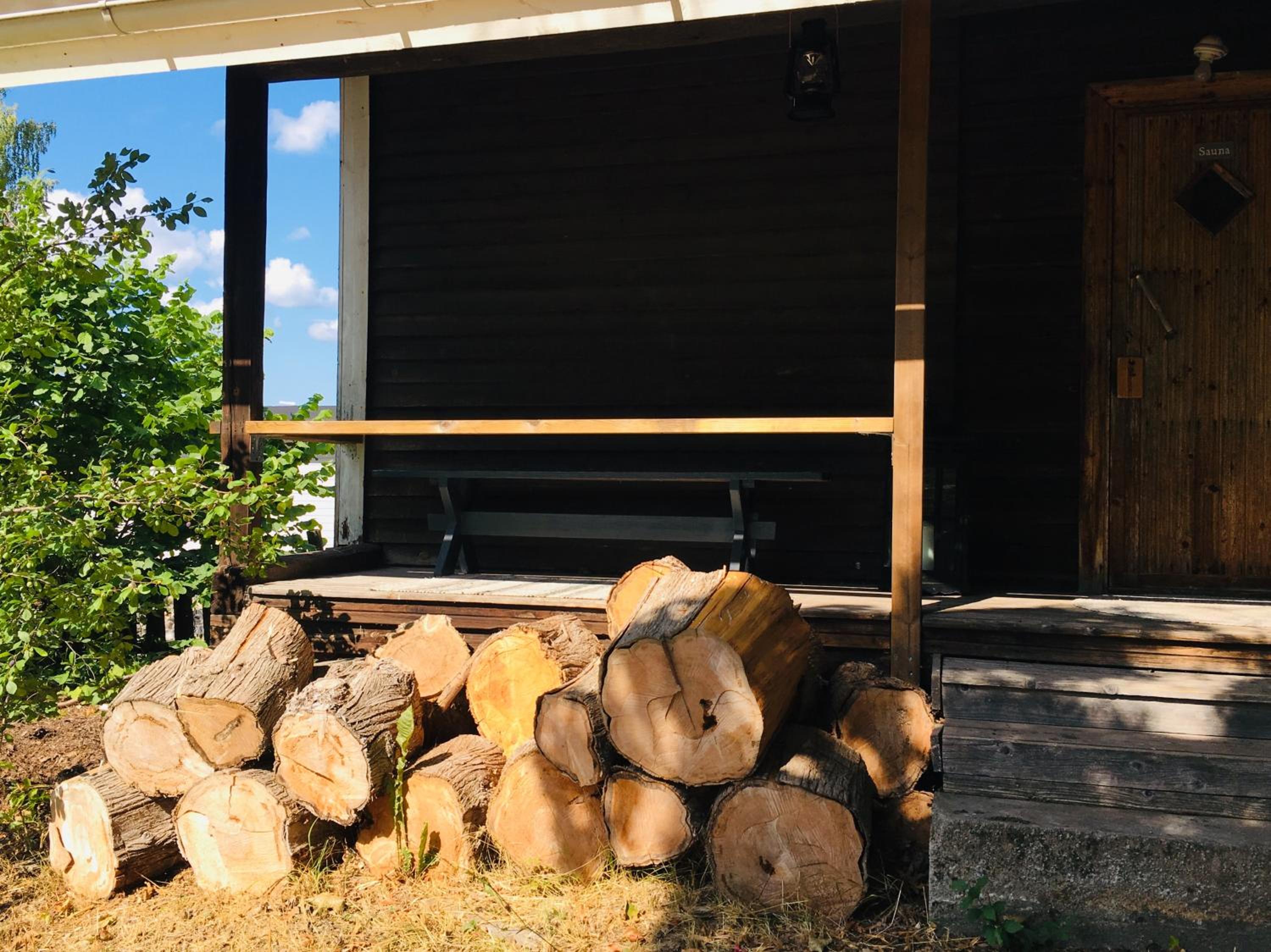 outdoor BBQ area