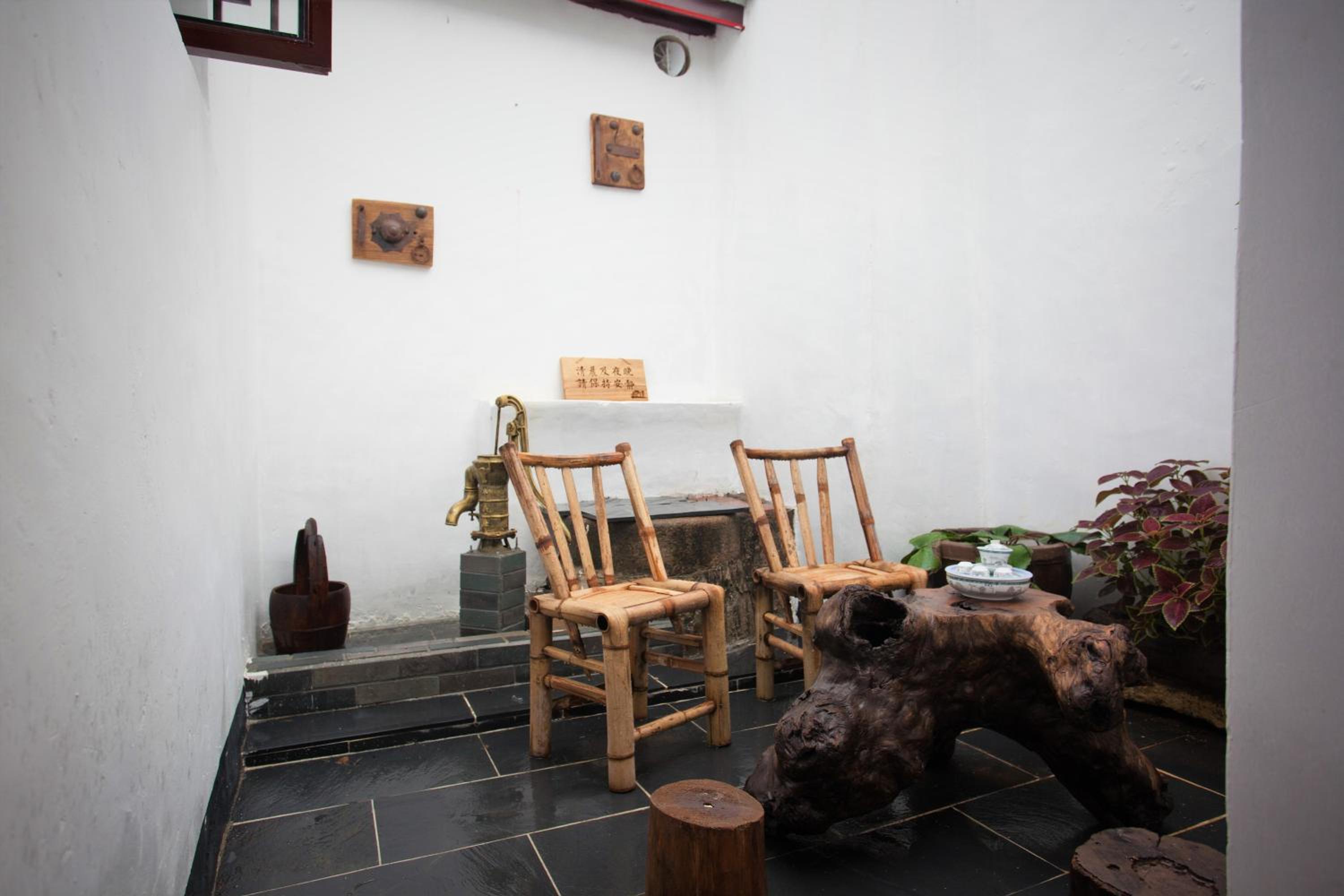 outdoor BBQ area