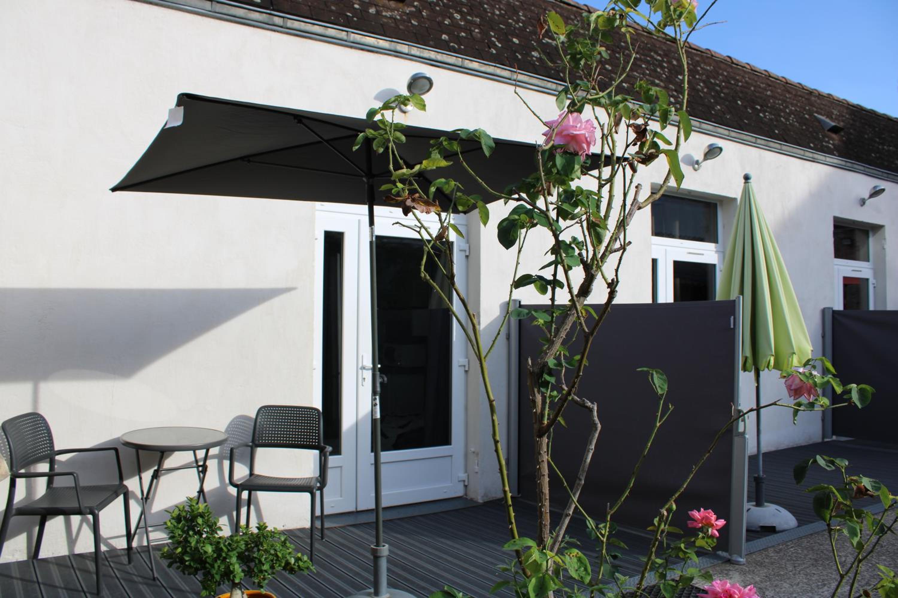 outdoor BBQ area