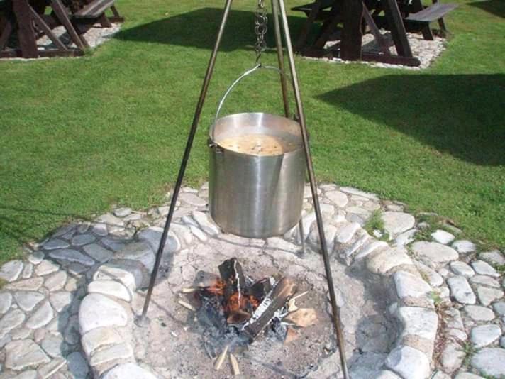 outdoor BBQ area