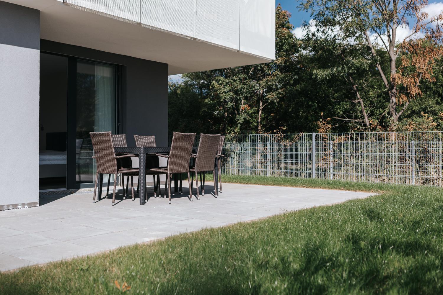 outdoor BBQ area