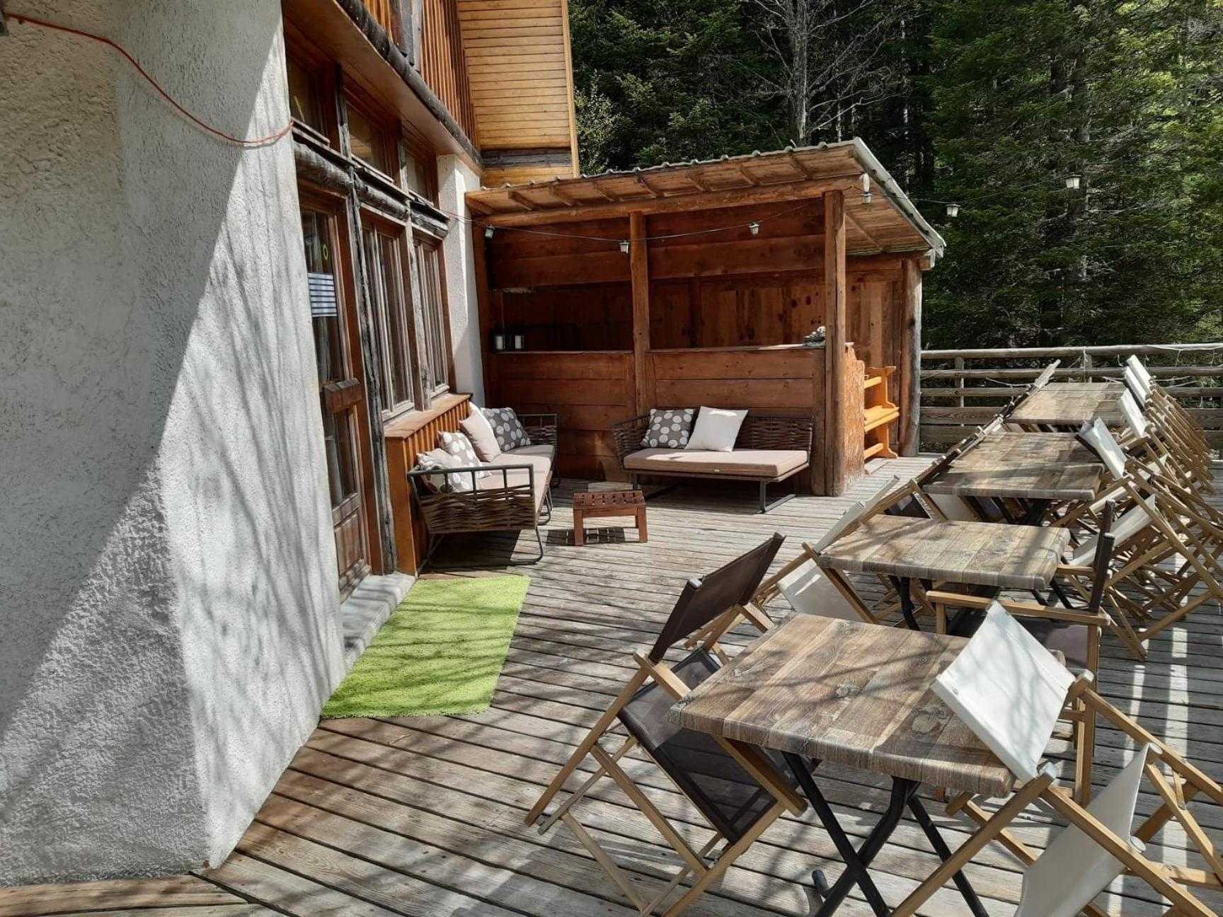outdoor BBQ area