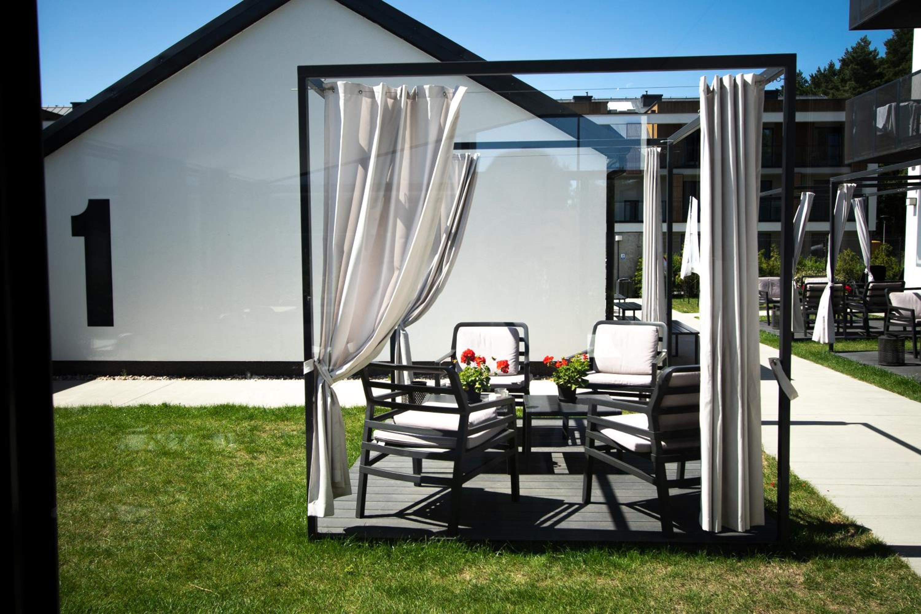 outdoor BBQ area