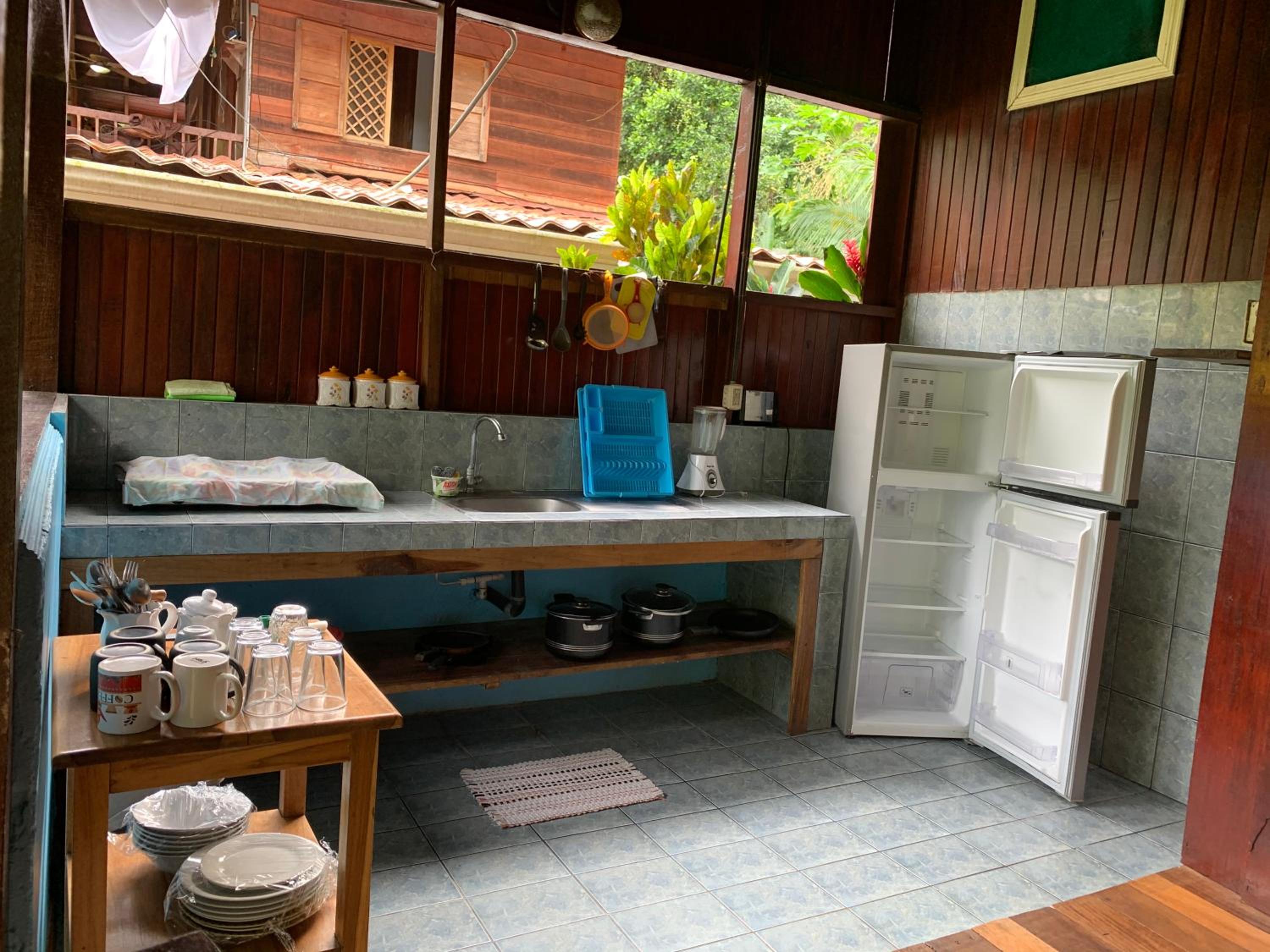 outdoor BBQ area