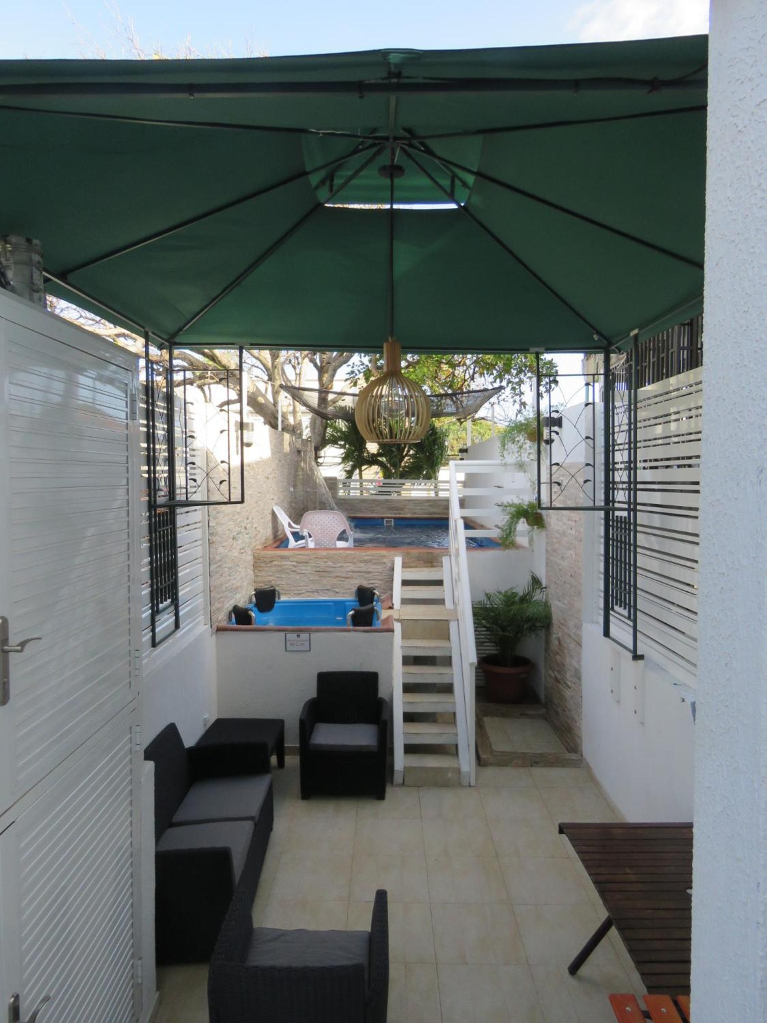 outdoor BBQ area