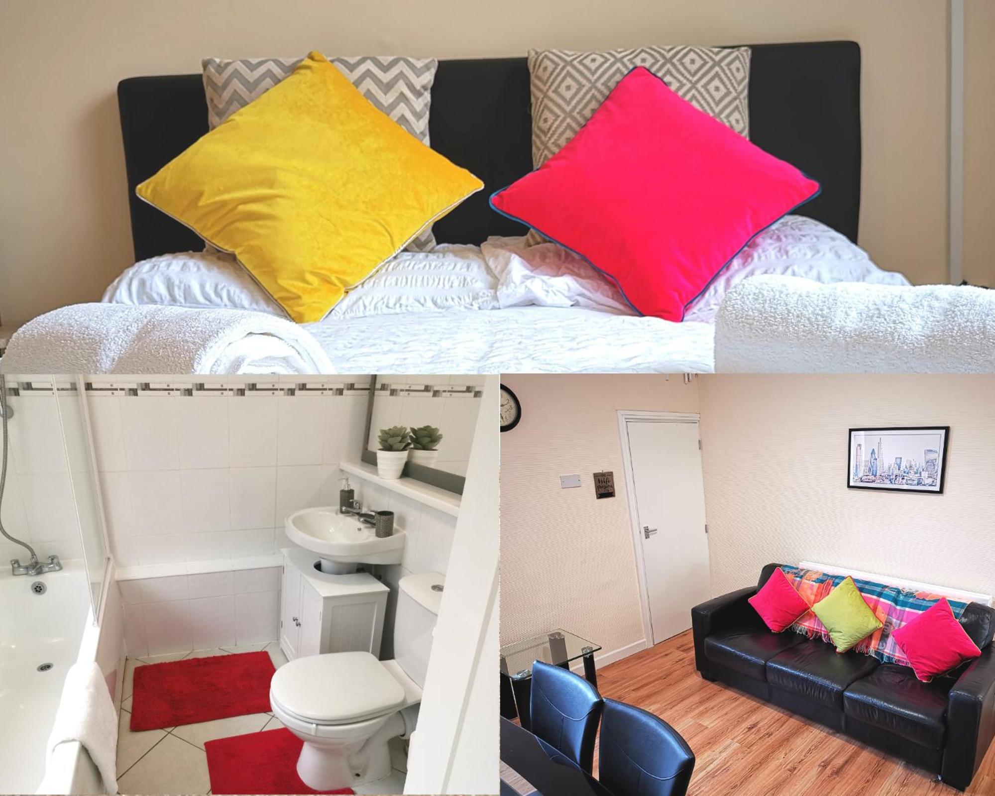 J BOOK NOW, Spacious 5 Bed Sleeps 9 Long Stays Workers & Families by Your Night Inn Group view 3