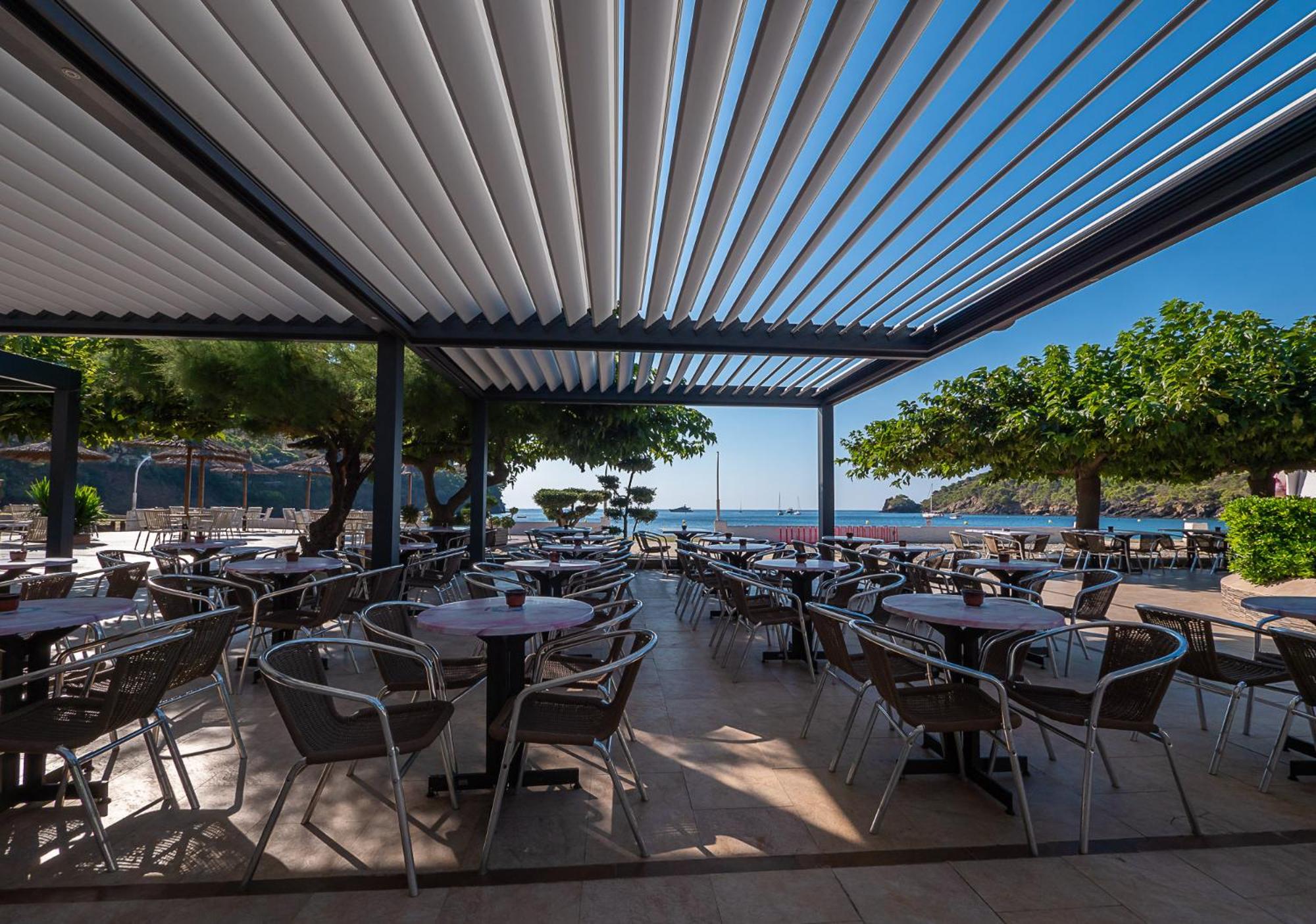 outdoor BBQ area