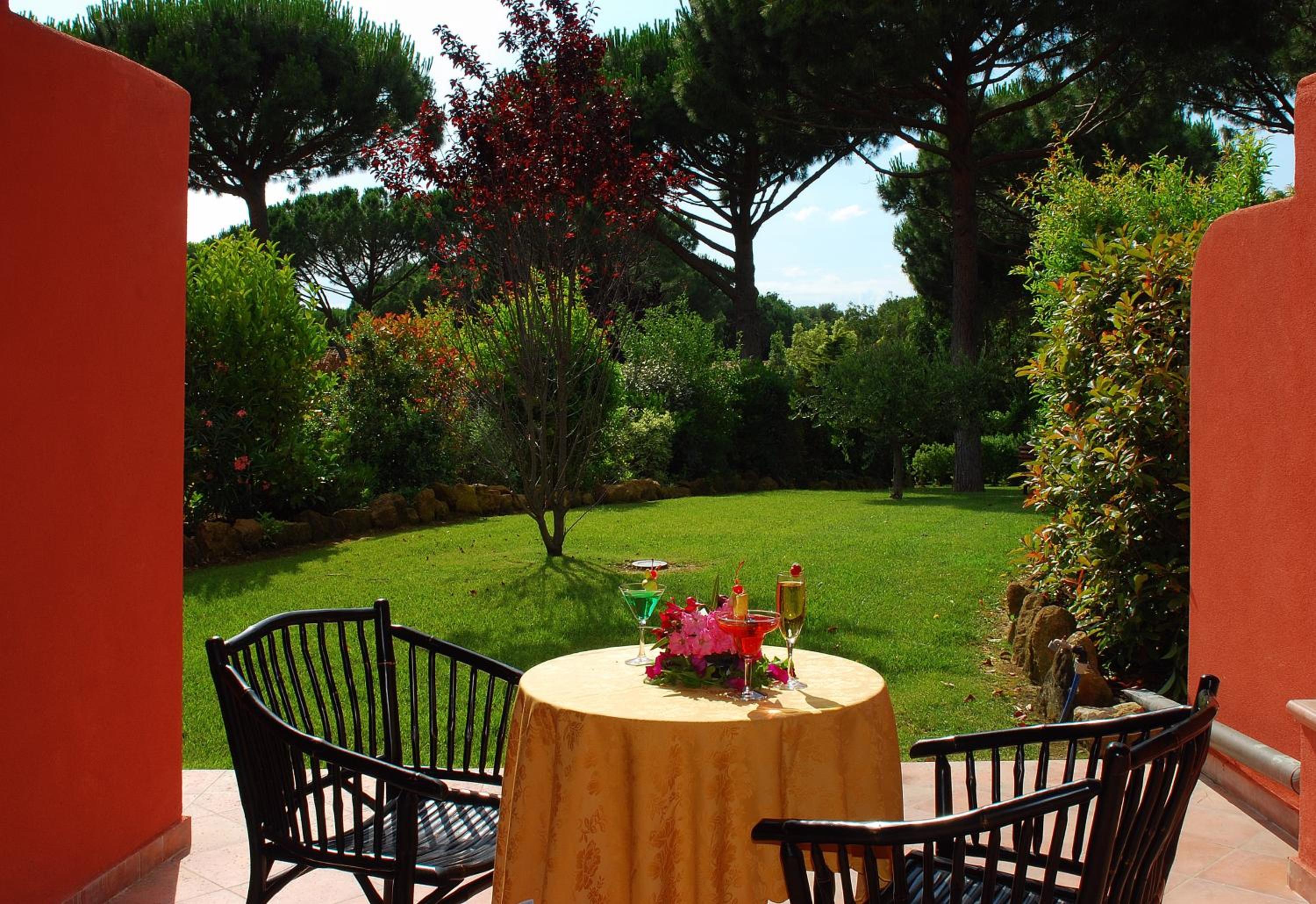 outdoor BBQ area