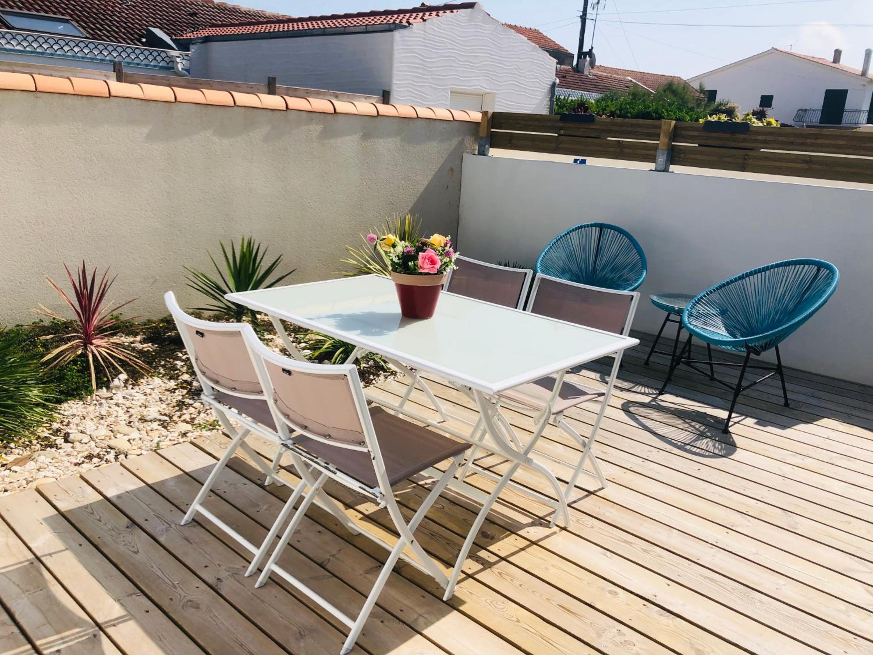 outdoor BBQ area